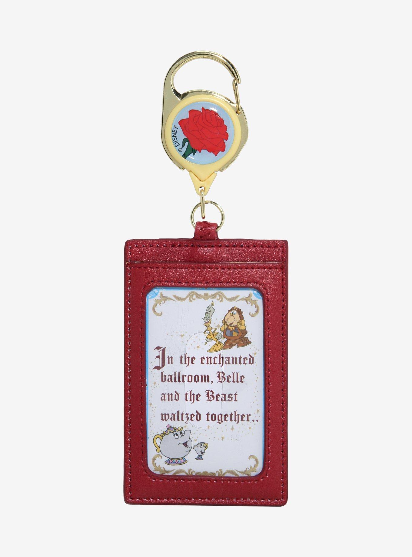 Disney Beauty and the Beast Book Cover Retractable Lanyard - BoxLunch Exclusive, , hi-res