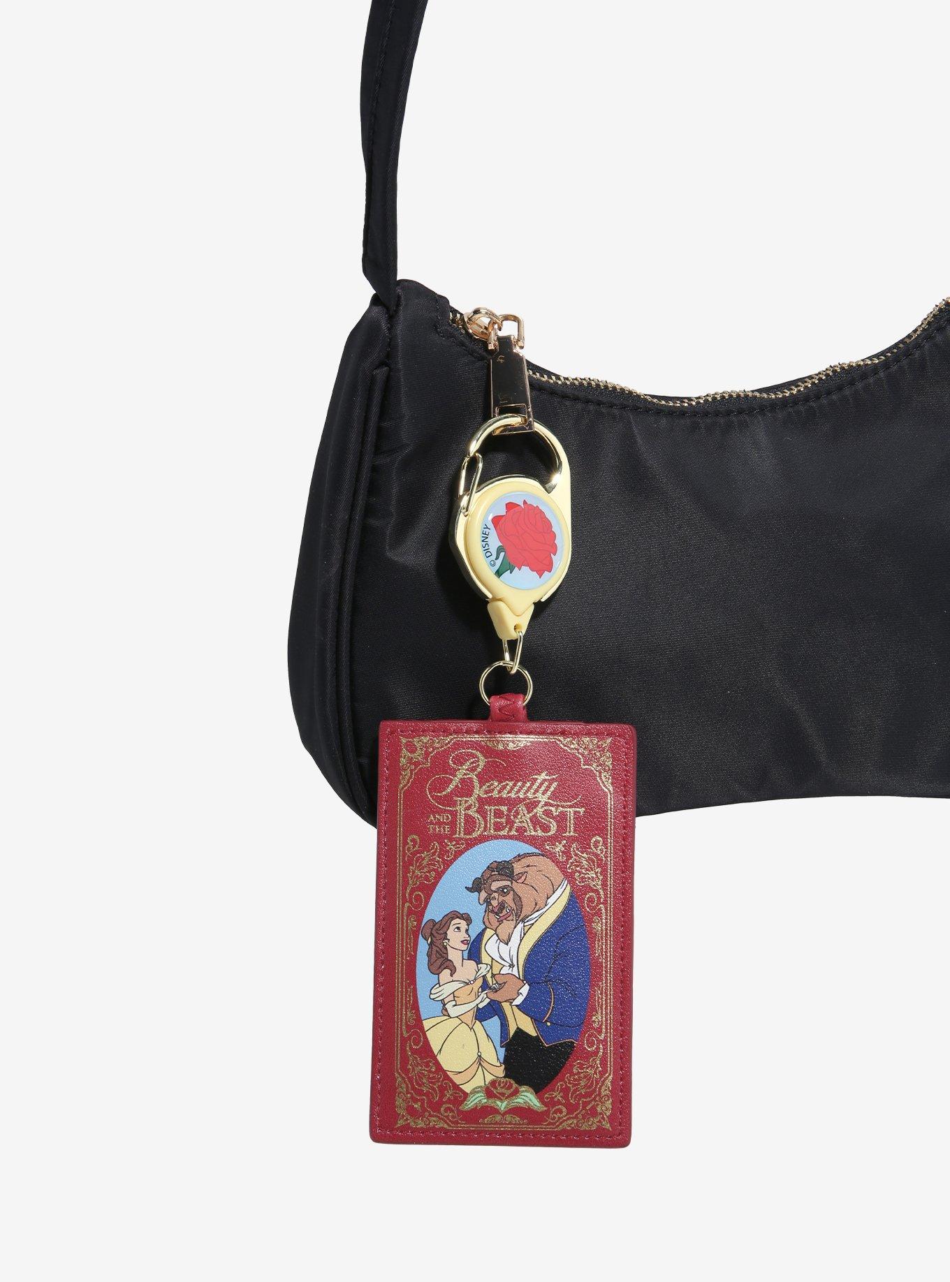 Disney Beauty and the Beast Book Cover Retractable Lanyard - BoxLunch Exclusive, , alternate