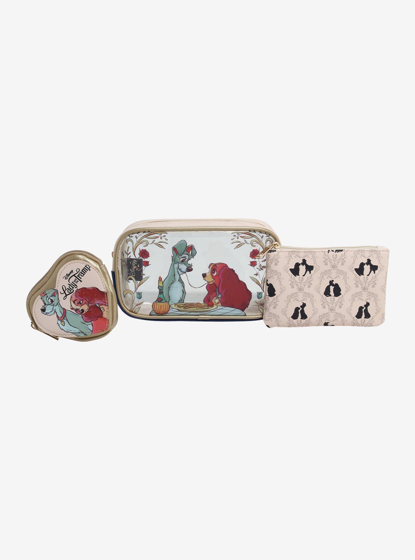 Disney Lady and the Tramp Cosmetic Bag Set — BoxLunch Exclusive, , alternate