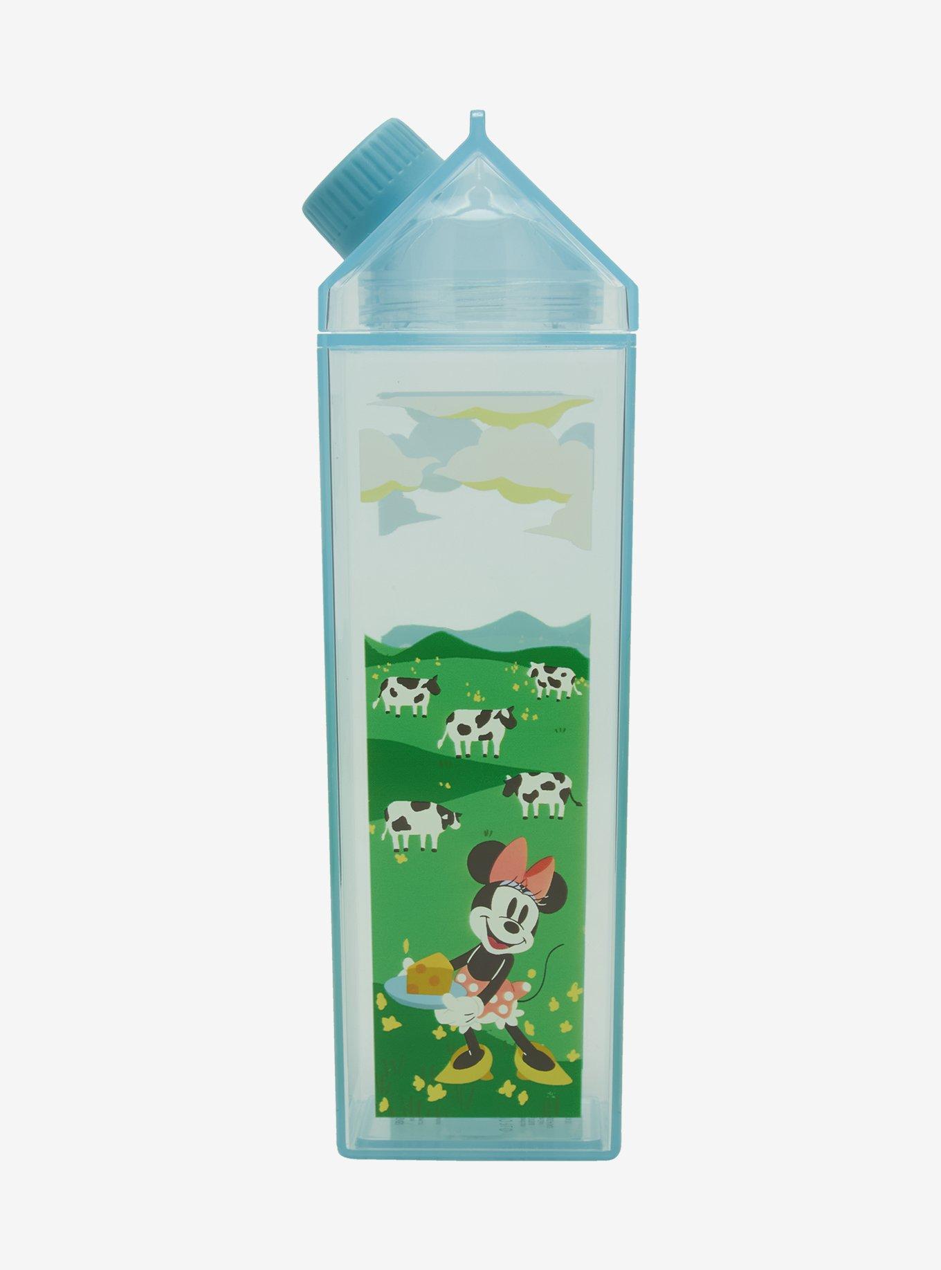Disney Mickey Mouse Cow Fields Milk Carton Water Bottle - BoxLunch Exclusive