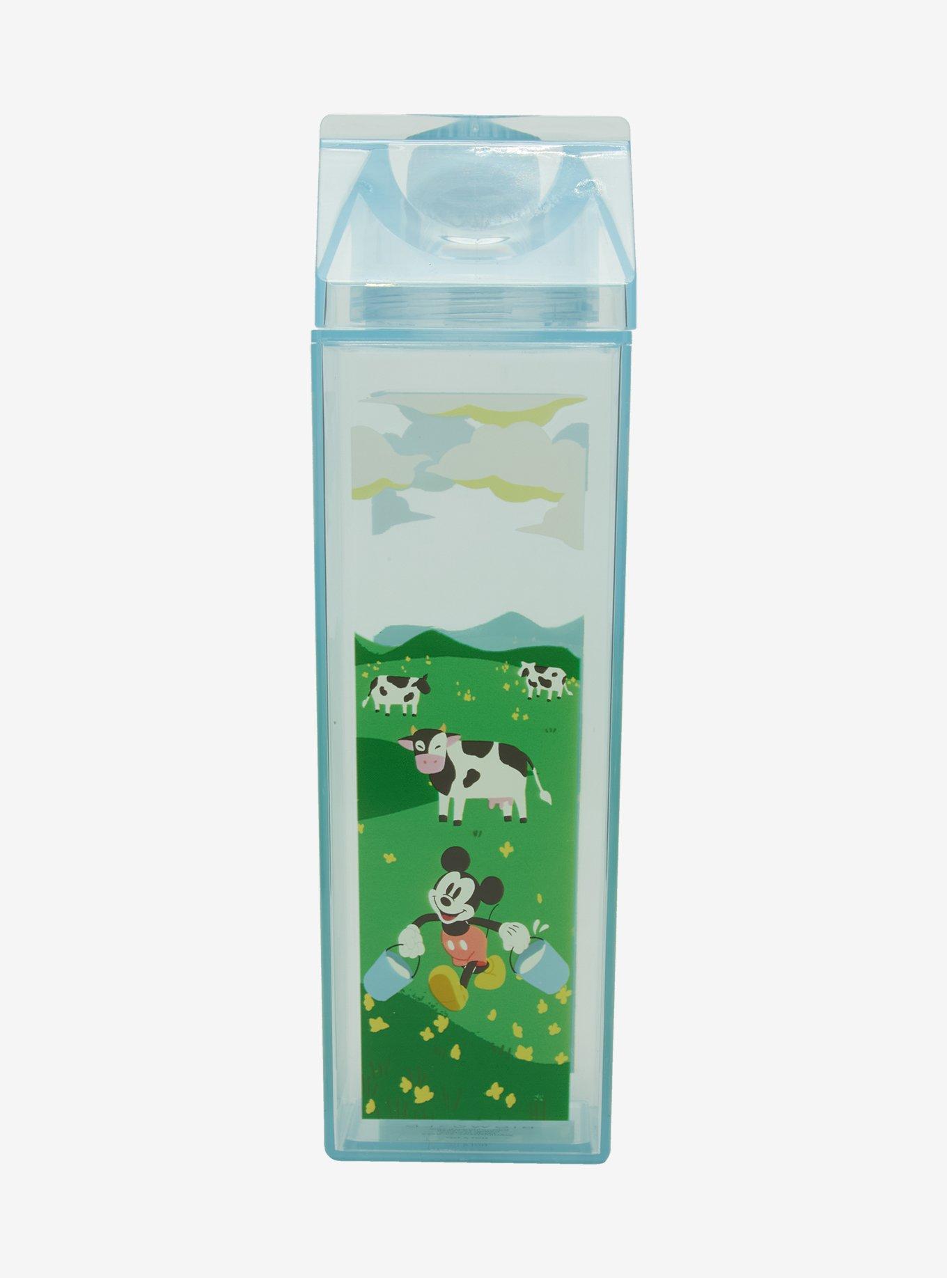 Disney Mickey Mouse Cow Fields Milk Carton Water Bottle - BoxLunch Exclusive