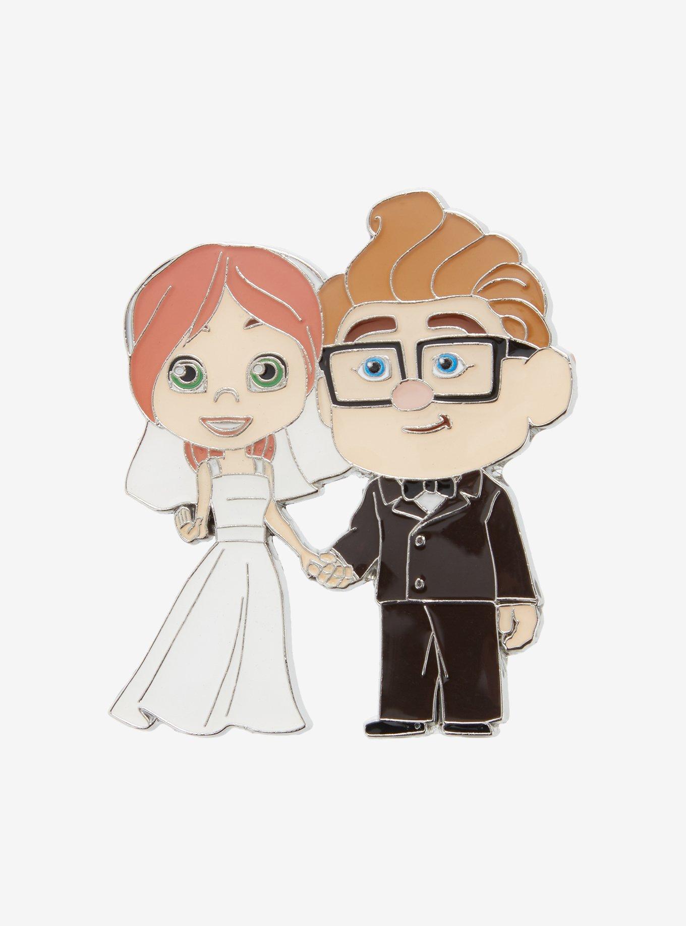 Disney Pixar Up Carl & Ellie Wedding Enamel Pin, , hi-res