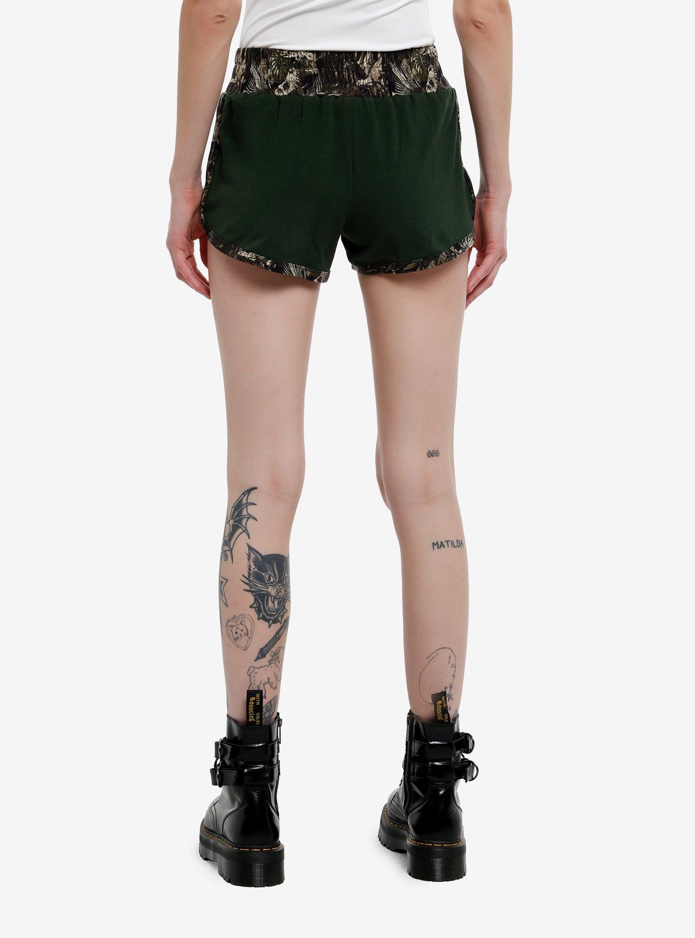 Her Universe Jurassic Park Velociraptor Camouflage Girls Lounge Shorts, , hi-res