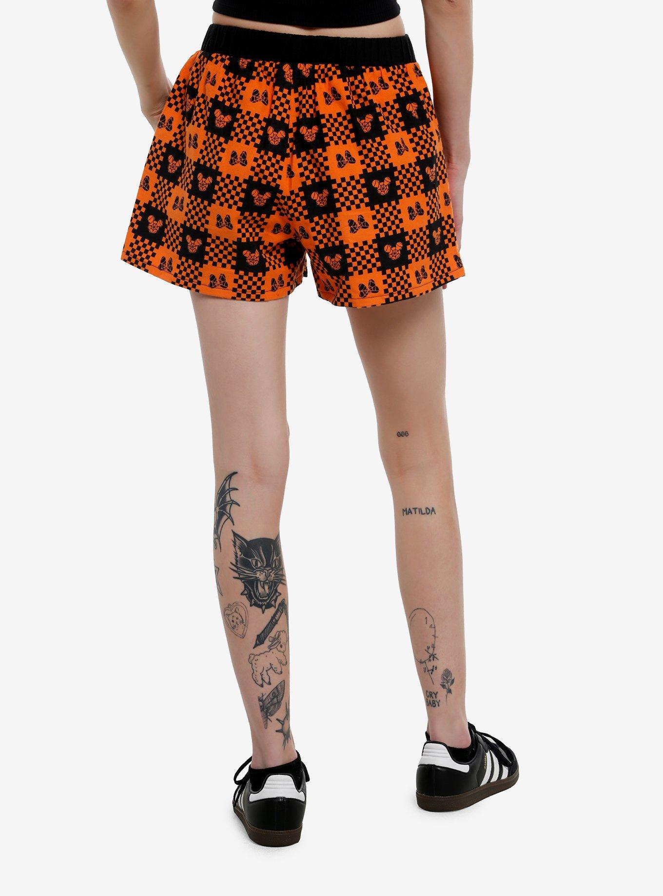Her Universe Disney Halloween Plaid Girls Boxer Shorts, , hi-res