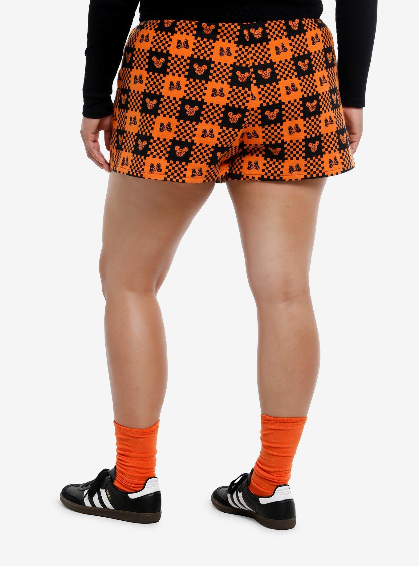 Her Universe Disney Halloween Plaid Girls Boxer Shorts Plus Size, , hi-res