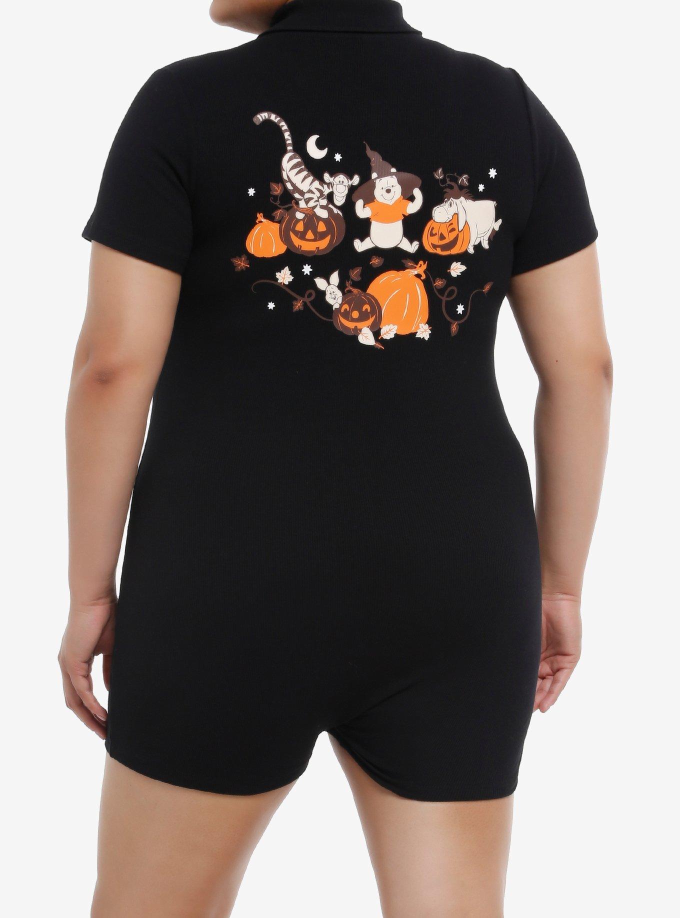 Her Universe Disney Winnie The Pooh Halloween Collar Romper Plus Size, , hi-res