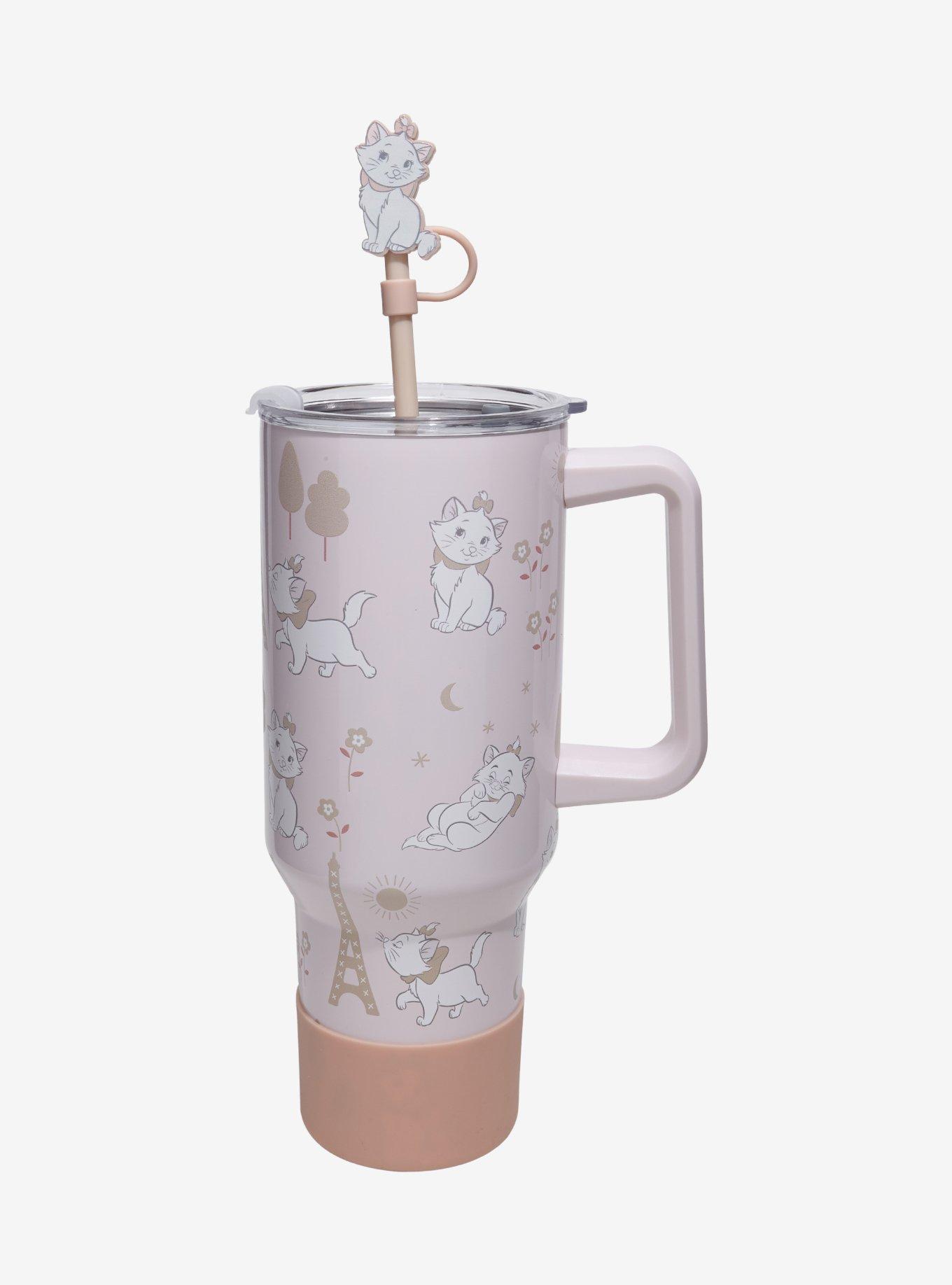 Disney The Aristocats Marie Paris Icons Straw Tumbler With Handle — BoxLunch Exclusive, , hi-res