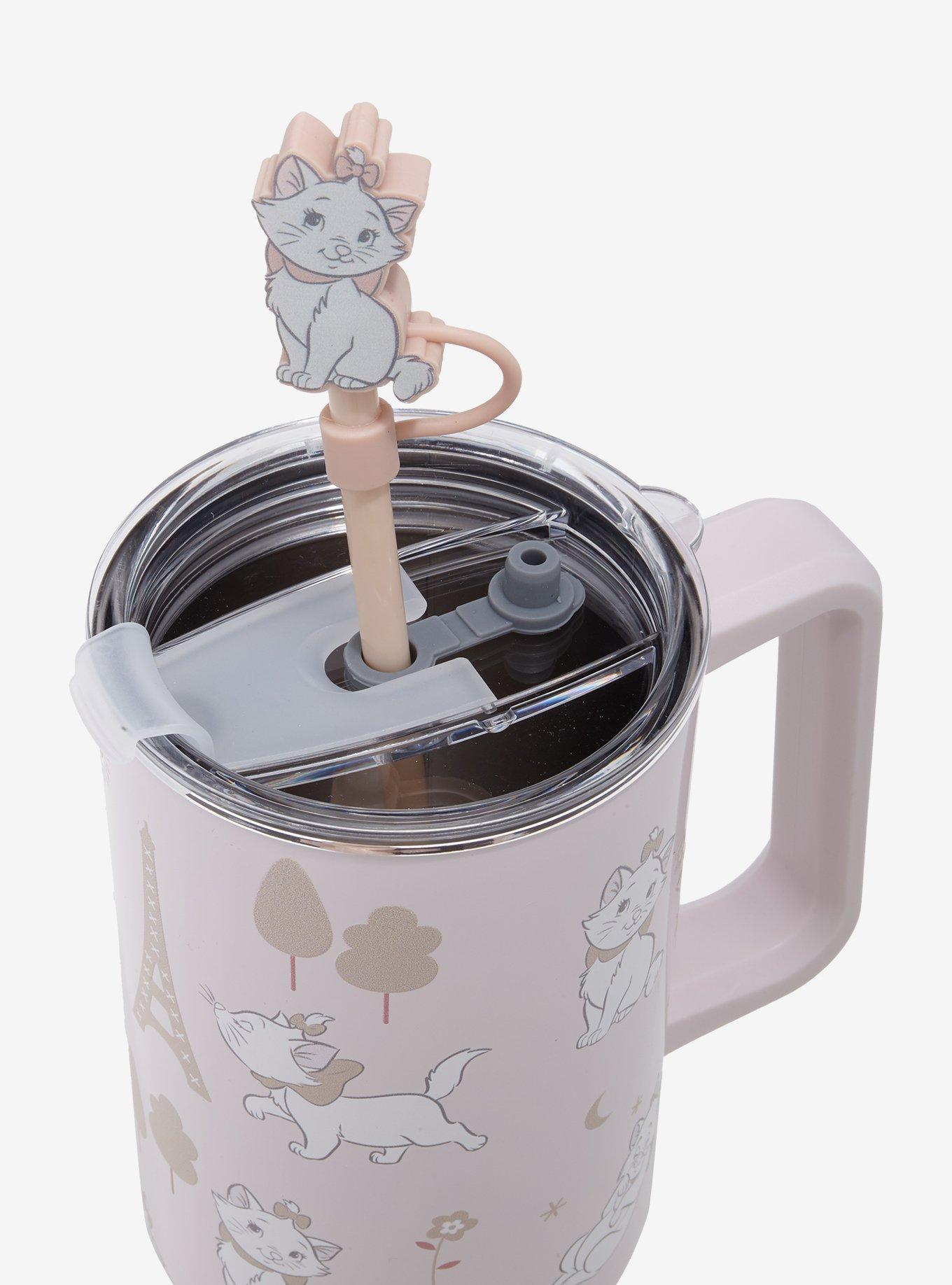 Disney The Aristocats Marie Paris Icons Straw Tumbler With Handle — BoxLunch Exclusive, , alternate
