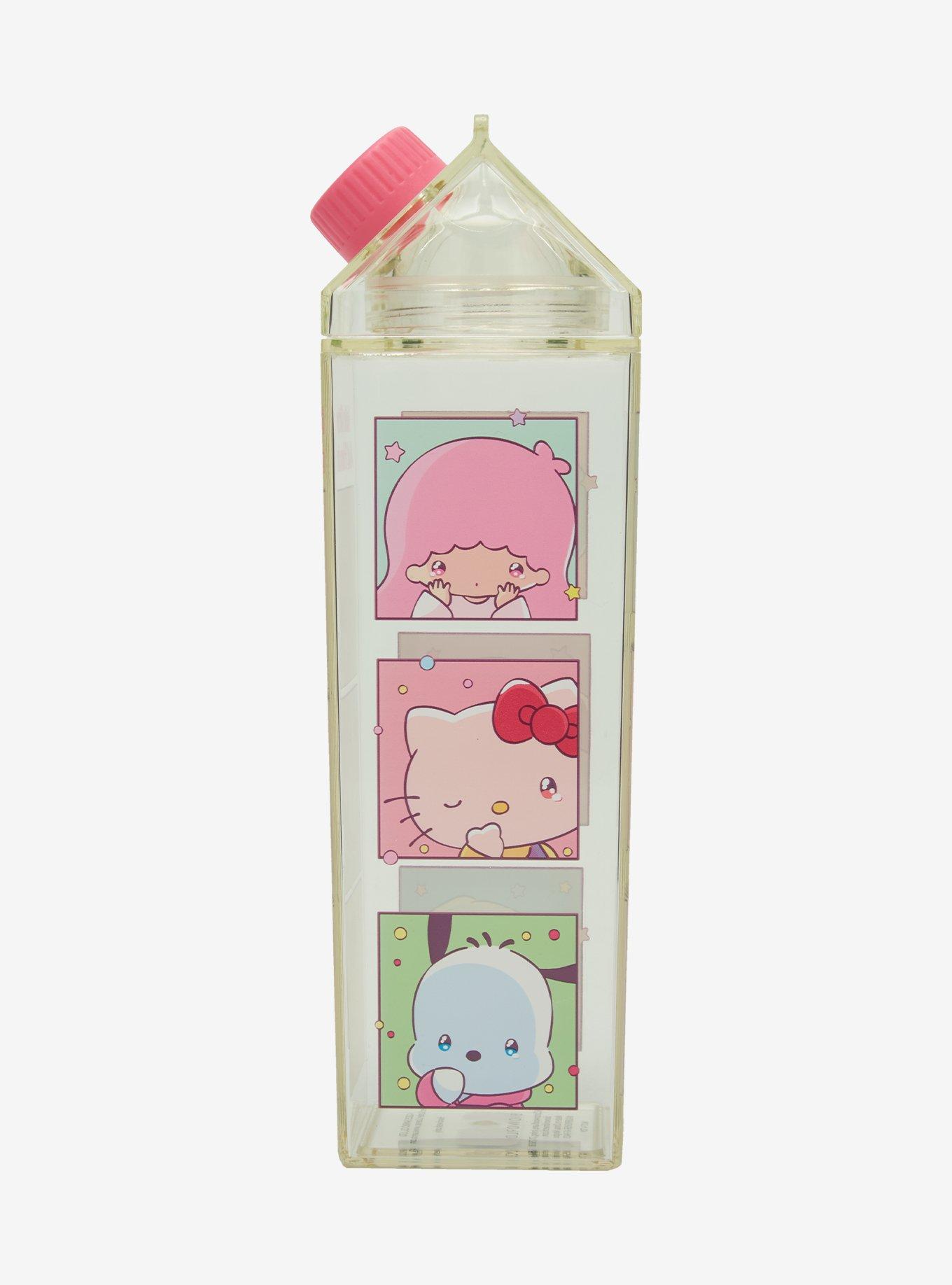 Sanrio Hello Kitty and Friends Grid Milk Carton Water Bottle, , hi-res