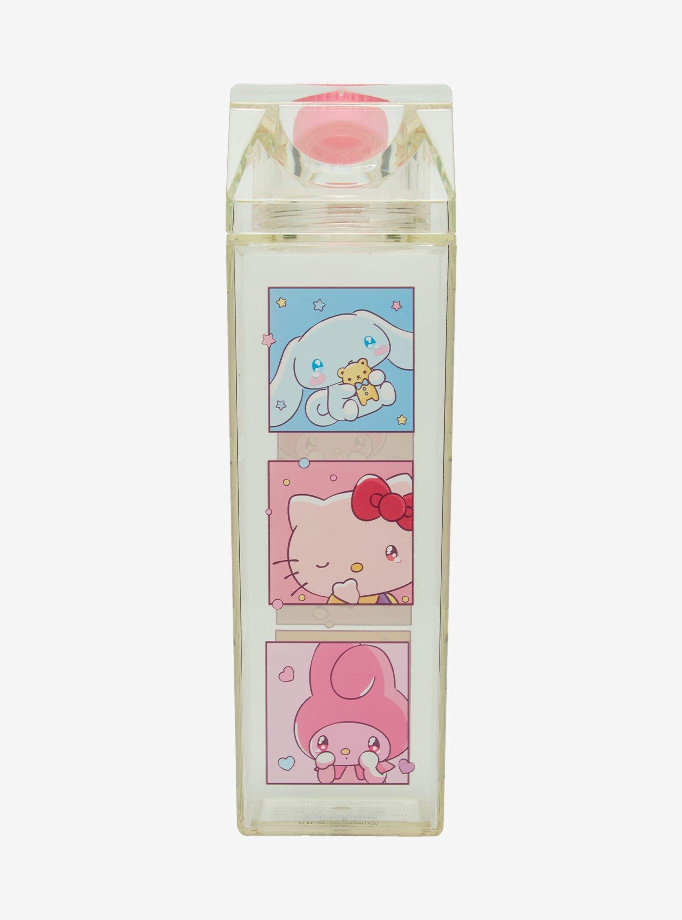Sanrio Hello Kitty and Friends Grid Milk Carton Water Bottle, , alternate