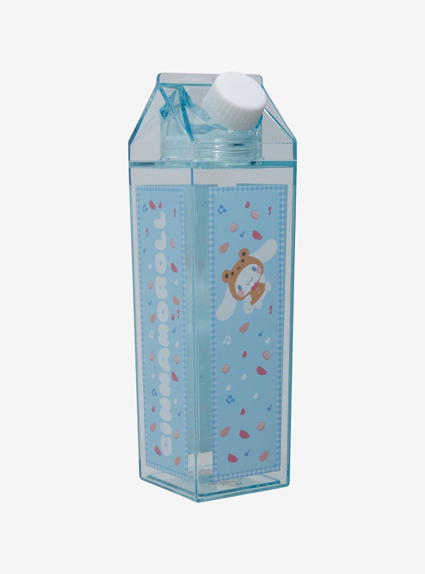 Sanrio Cinnamoroll Blue Milk Carton Water Bottle — BoxLunch Exclusive, , hi-res