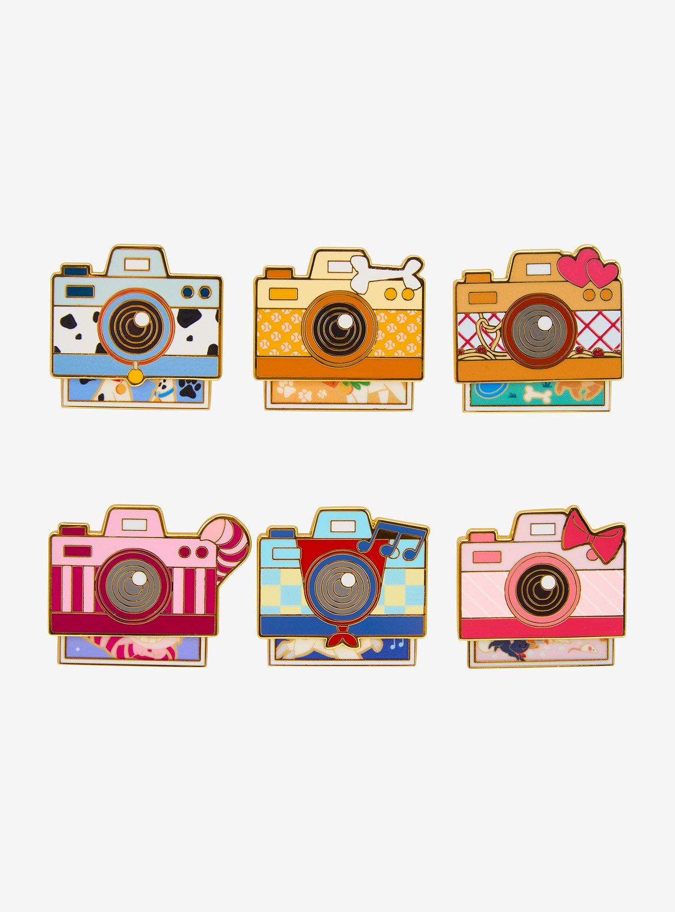 Disney Cats & Dogs Camera Sliding Blind Box Enamel Pin - BoxLunch Exclusive, , alternate