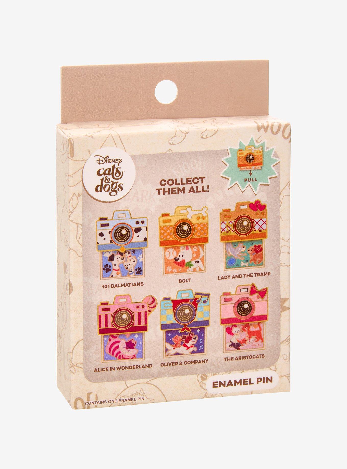 Disney Cats & Dogs Camera Sliding Blind Box Enamel Pin - BoxLunch Exclusive, , alternate