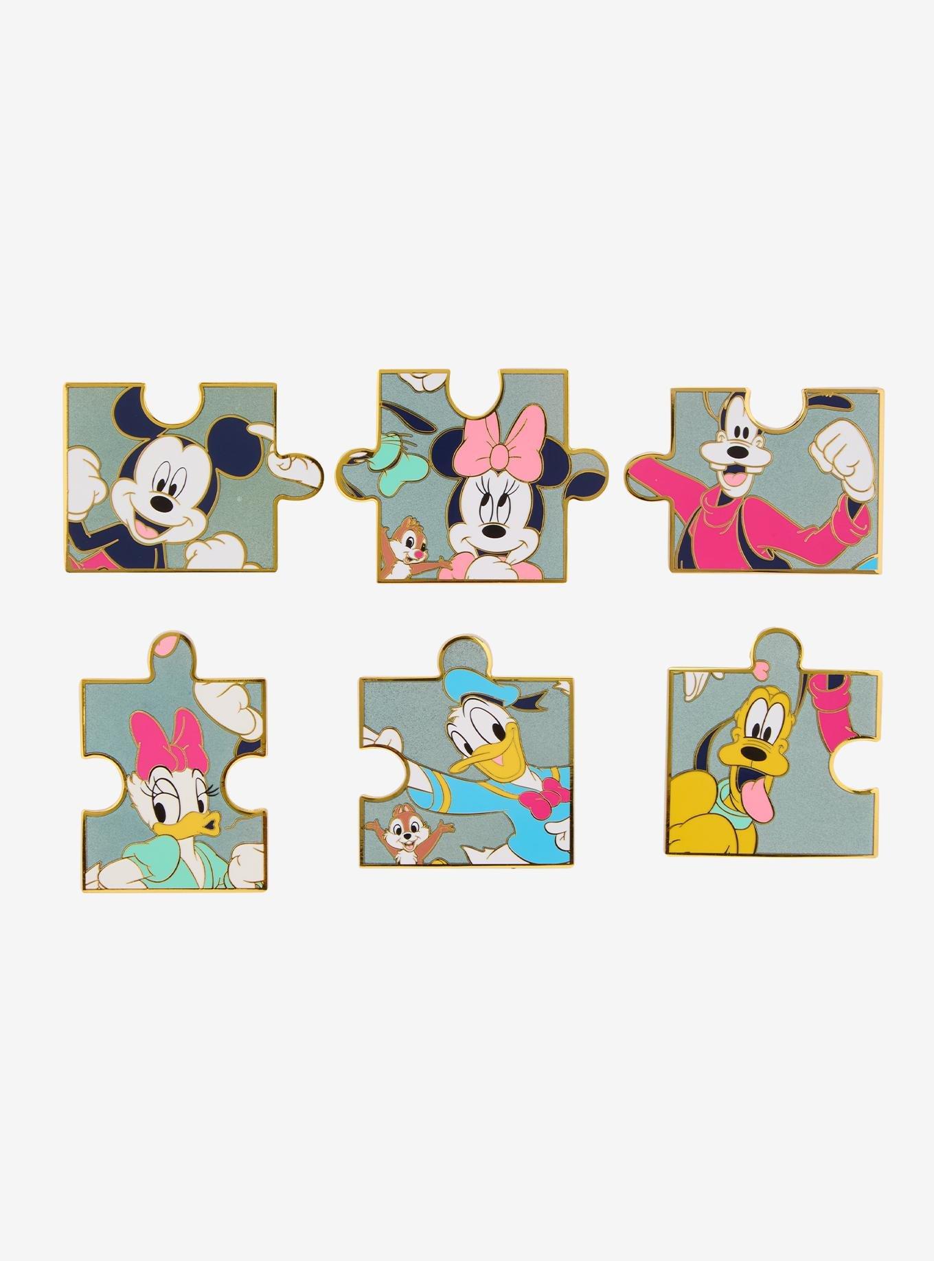 Disney Mickey Mouse & Friends Puzzle Pieces Blind Box Enamel Pin - BoxLunch Exclusive, , alternate