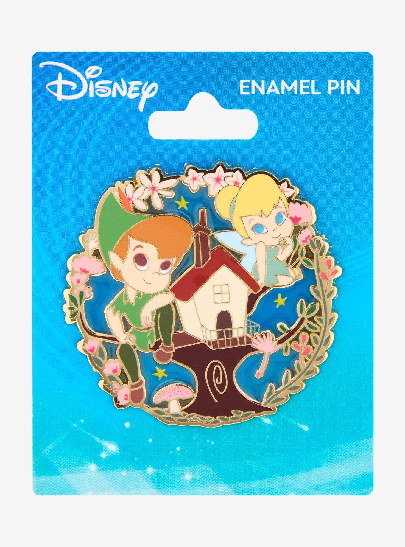 Disney Peter Pan Tink & Peter Tree House Enamel Pin — BoxLunch Exclusive, , hi-res