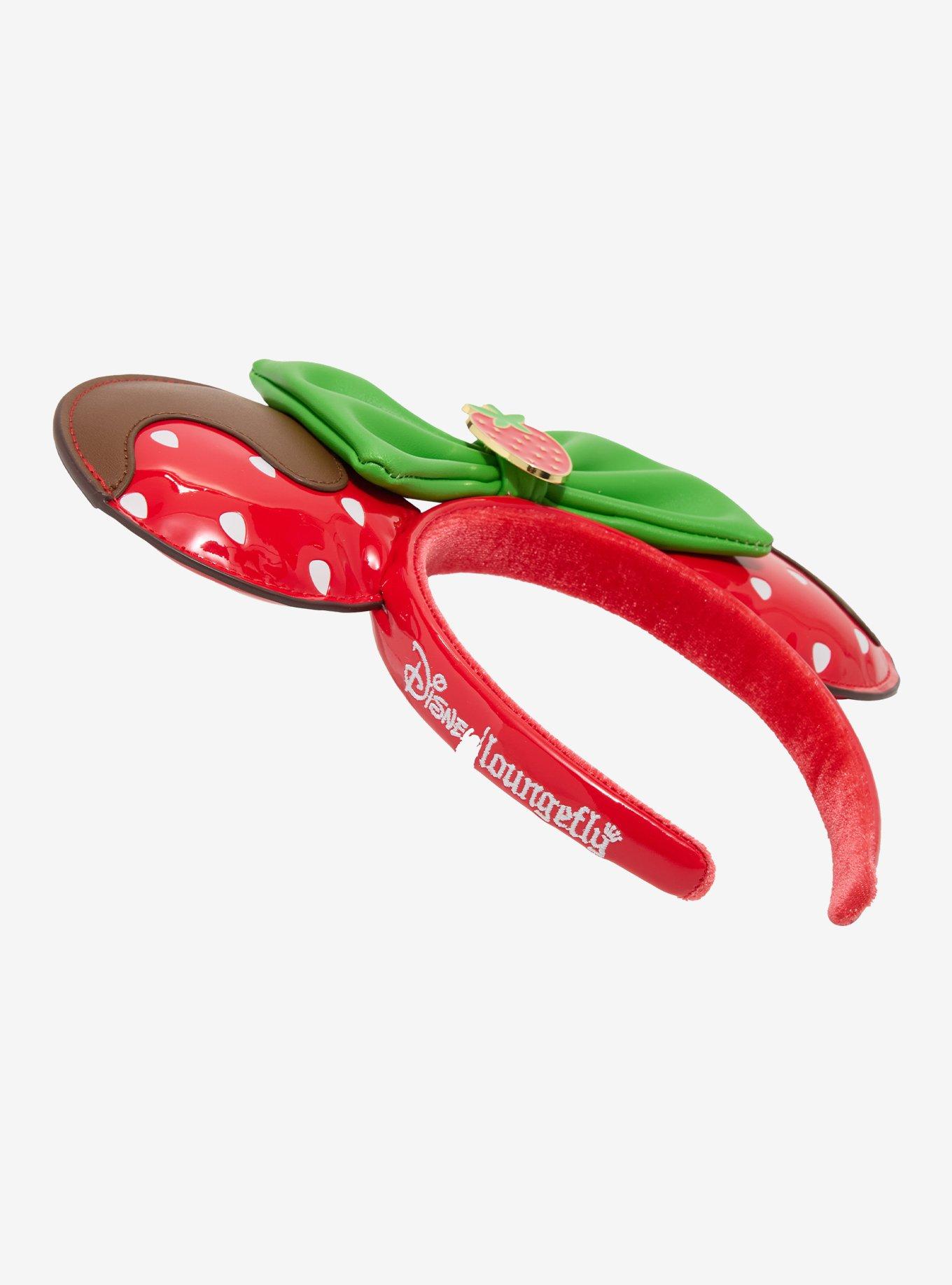 Loungefly Minnie Mouse Chocolate Dipped Strawberry Ears - BoxLunch Exclusive, , hi-res