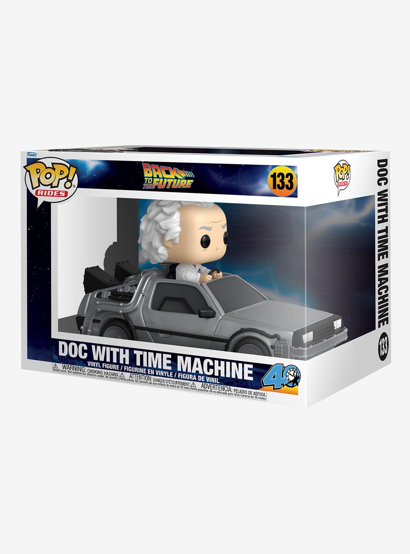 Funko Pop! Rides Back to the Future Doc With Time Machine Vinyl Figure
