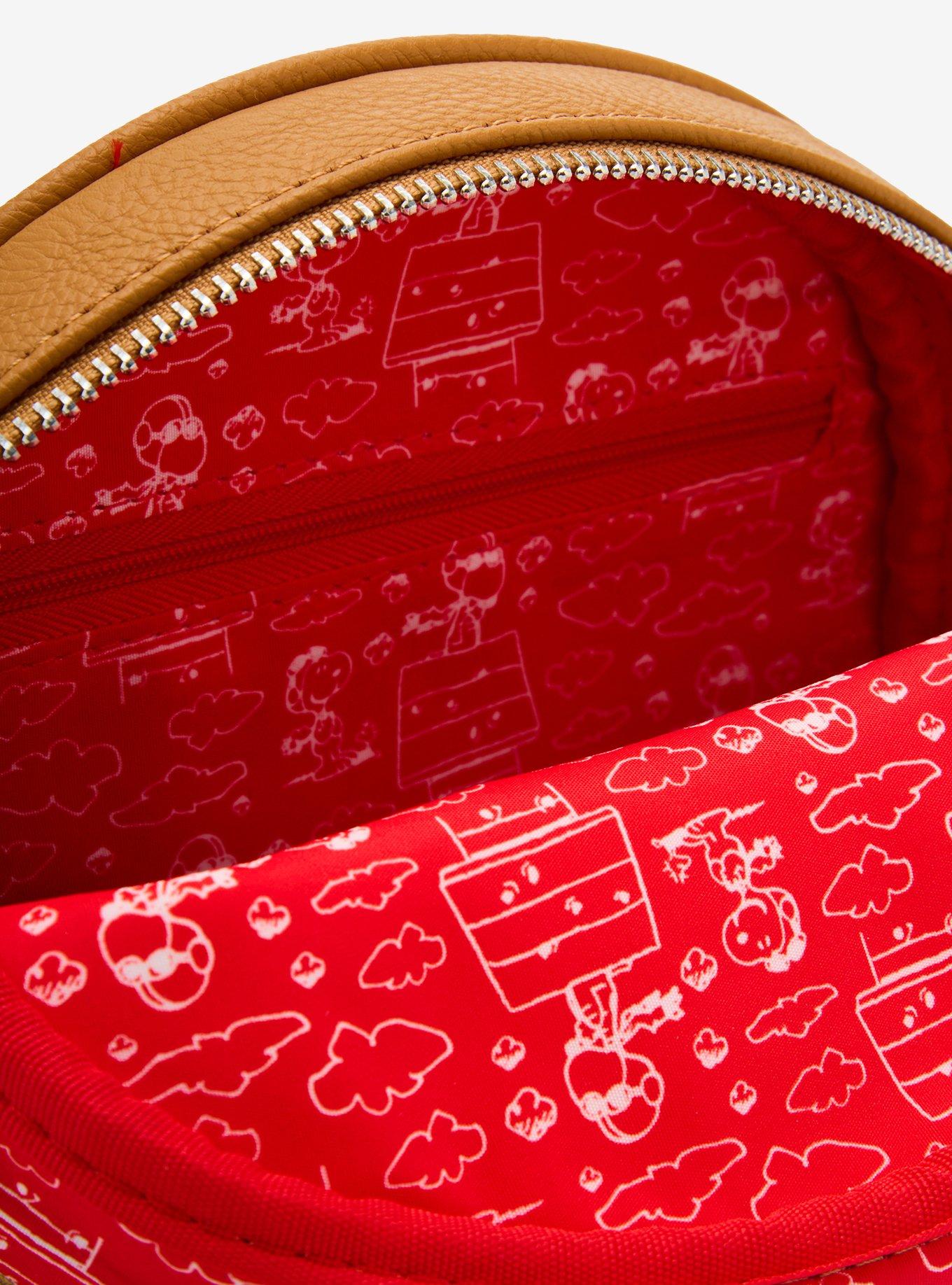 Loungefly Peanuts Snoopy Pilot Round Crossbody Bag, , alternate