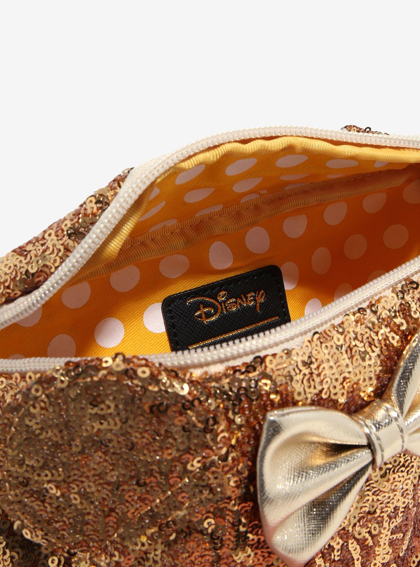 Loungefly Disney Minnie Mouse Gold Sequin Fanny Pack, , alternate