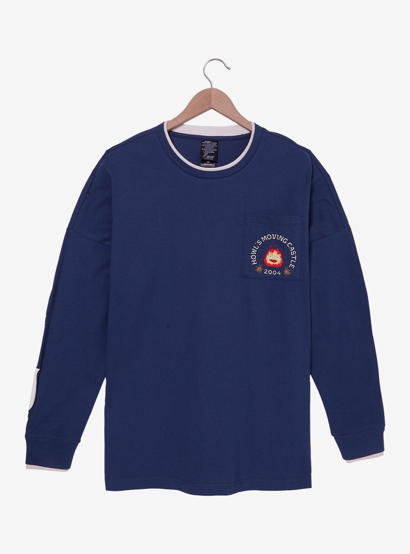 Her Universe Studio Ghibli® Howl's Moving Castle Calcifer Pocket Long Sleeve T-Shirt - BoxLunch Exclusive, , hi-res