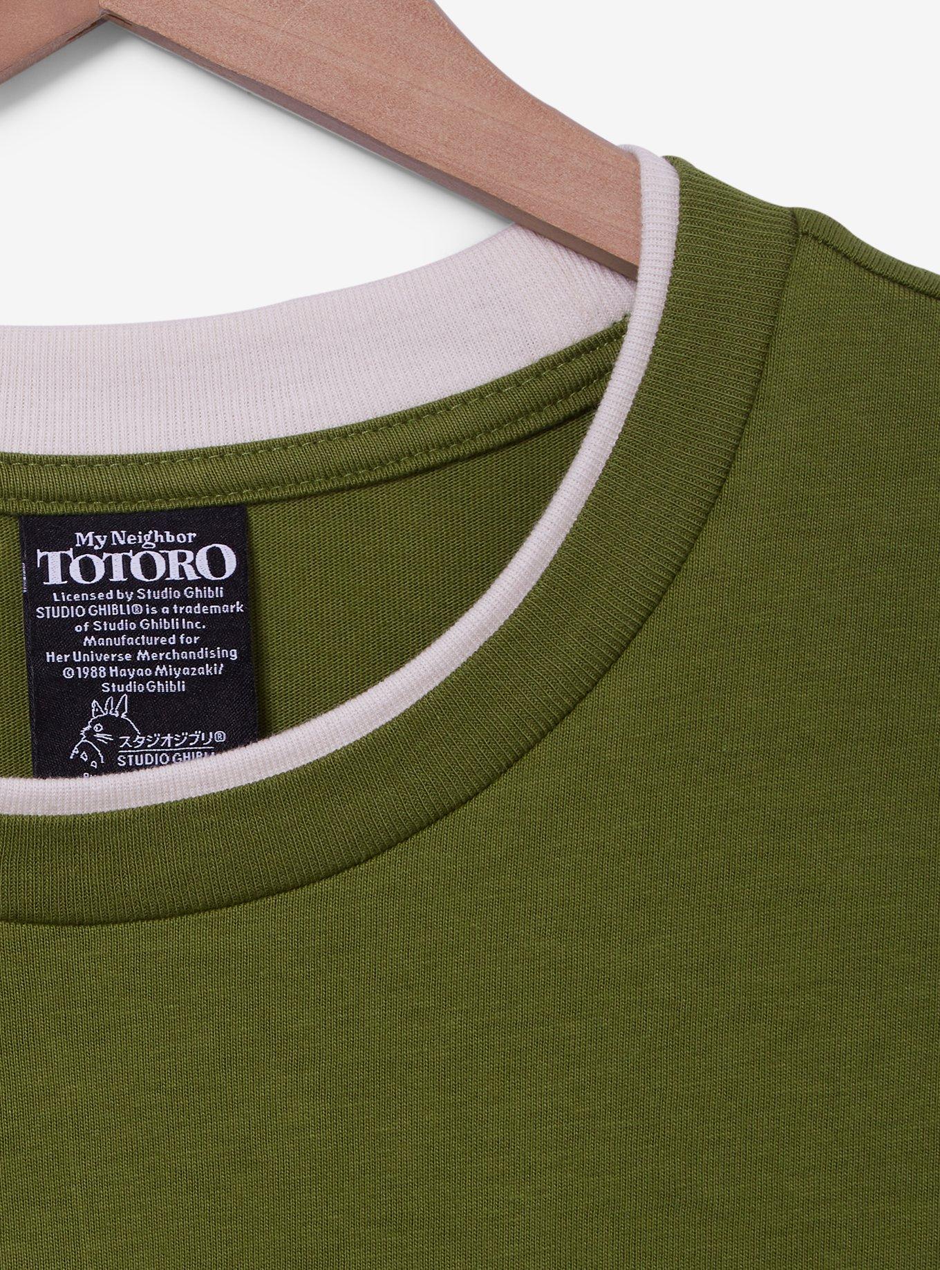Her Universe Studio Ghibli® My Neighbor Totoro Pocket Women's Long Sleeve T-Shirt, OLIVE, alternate