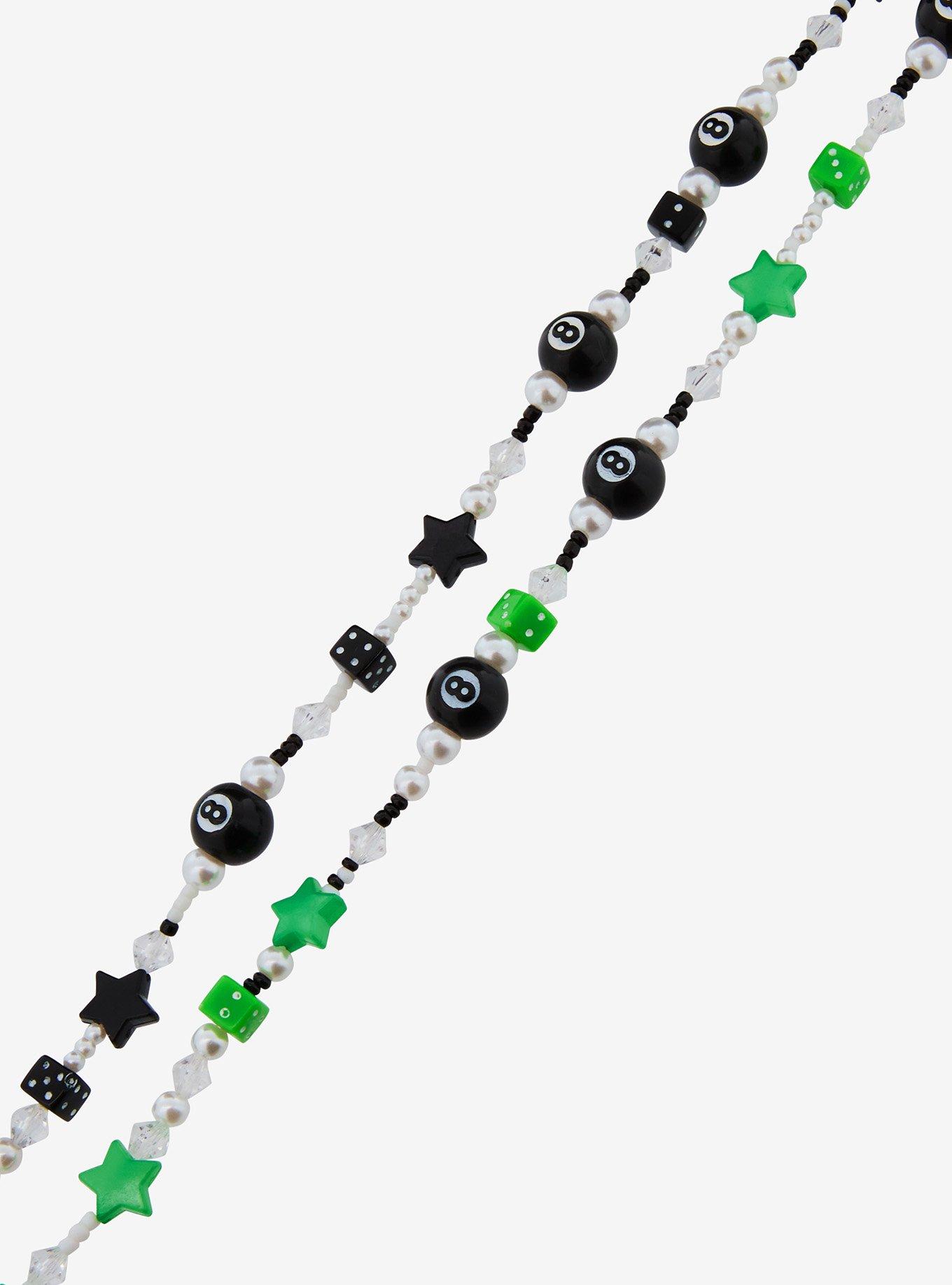 8-Ball Dice Star Best Friend Bead Necklace Set, , alternate
