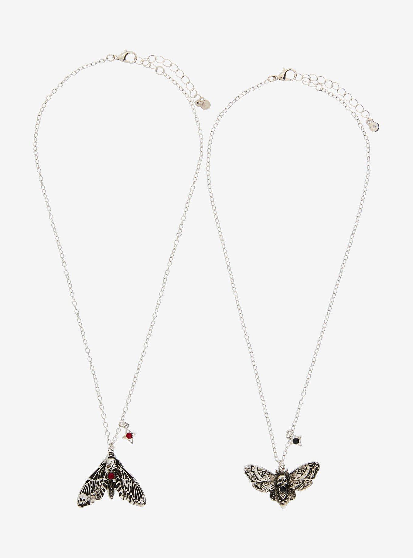 Death Moth Star Best Friend Necklace Set, , hi-res