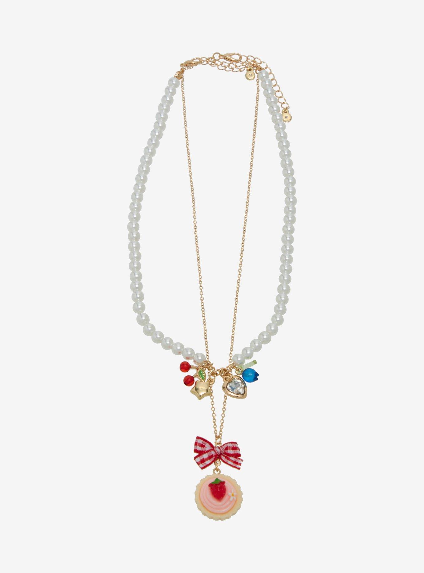 Sweet Society Fruit Pastry Necklace Set, , hi-res