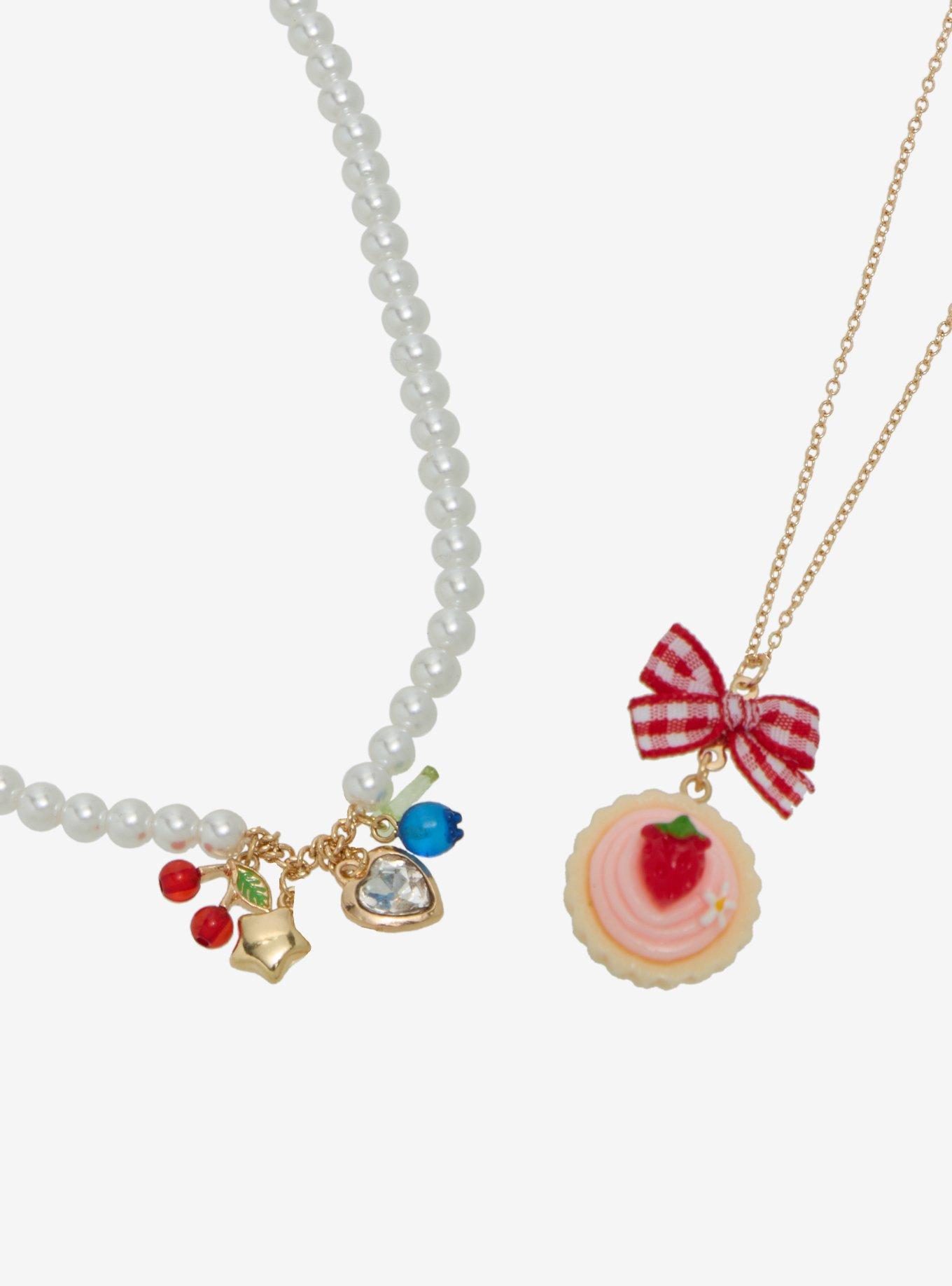 Sweet Society Fruit Pastry Necklace Set, , alternate