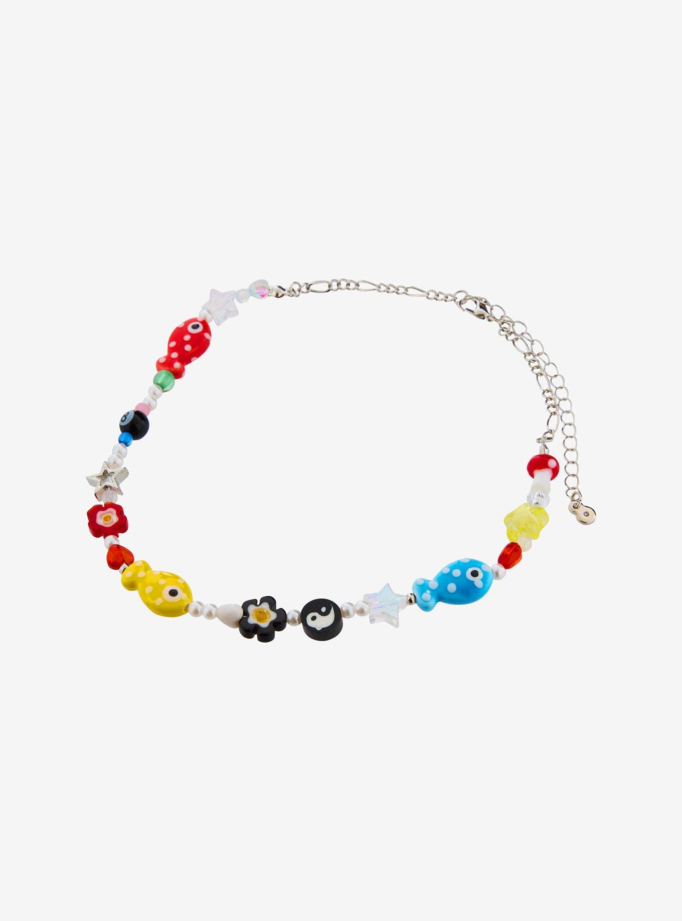 Sweet Society Fish 8-Ball Bead Choker, , alternate