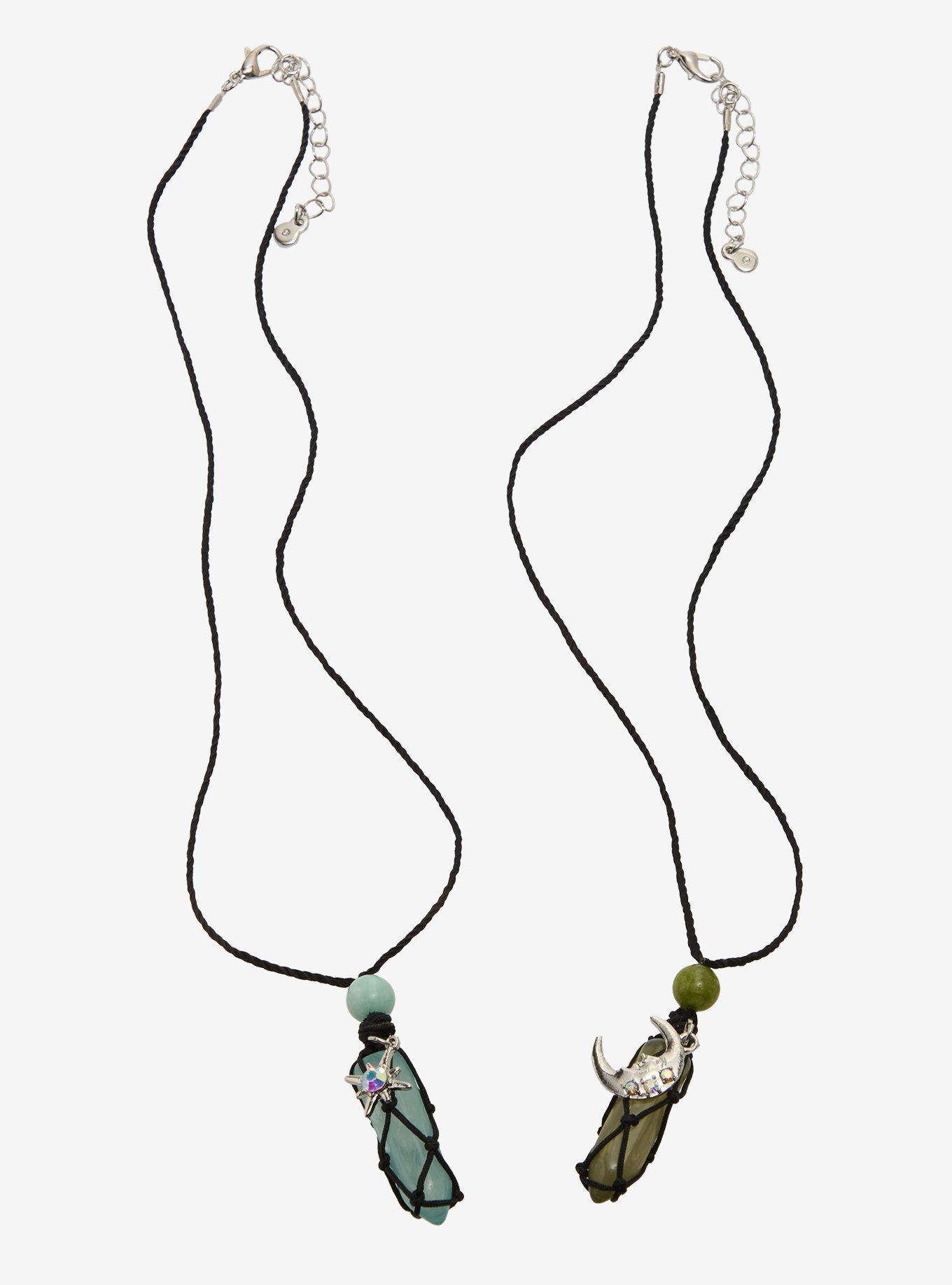Thorn & Fable Celestial Crystal Best Friend Necklace Set, , hi-res