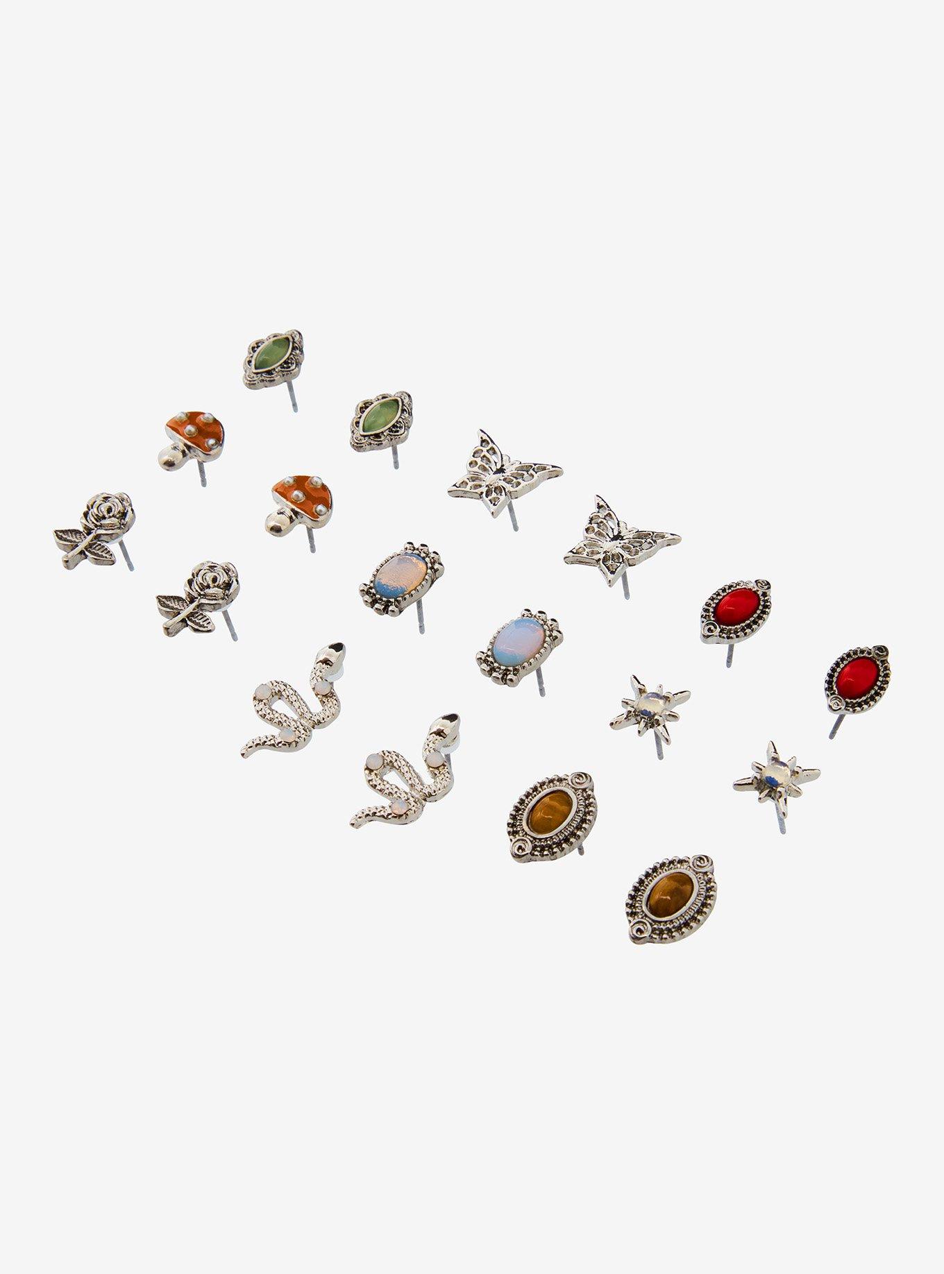 Thorn & Fable Gemstone Stud Earring Set, , alternate
