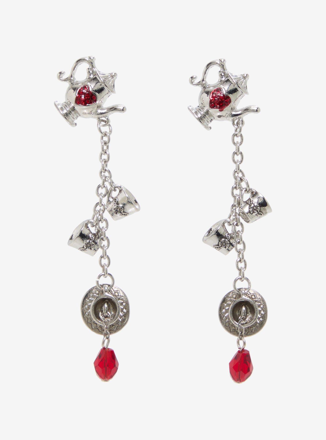 Thorn & Fable Pouring Teapot Drop Earrings, , hi-res