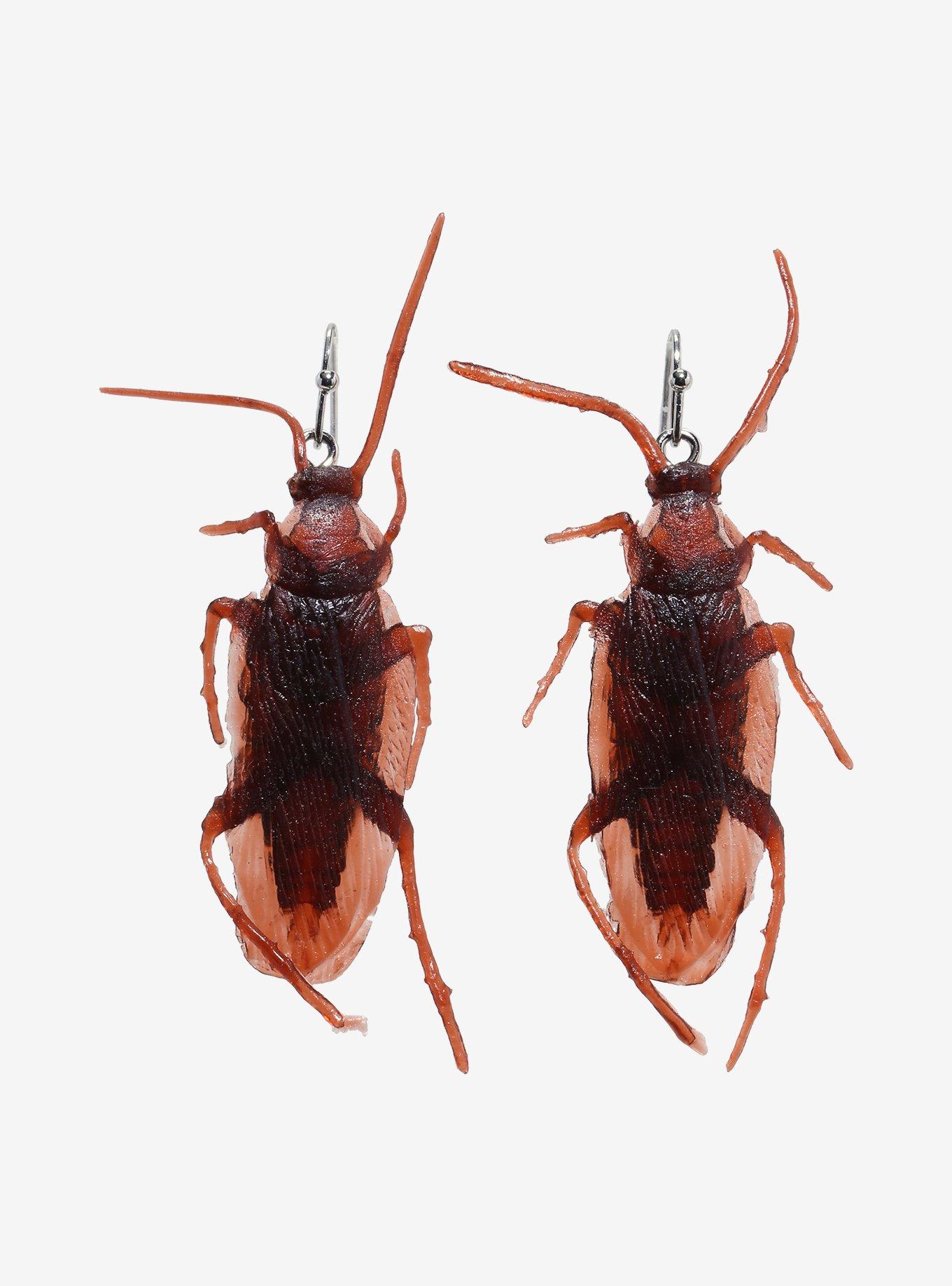 Cockroach Drop Earrings, , hi-res