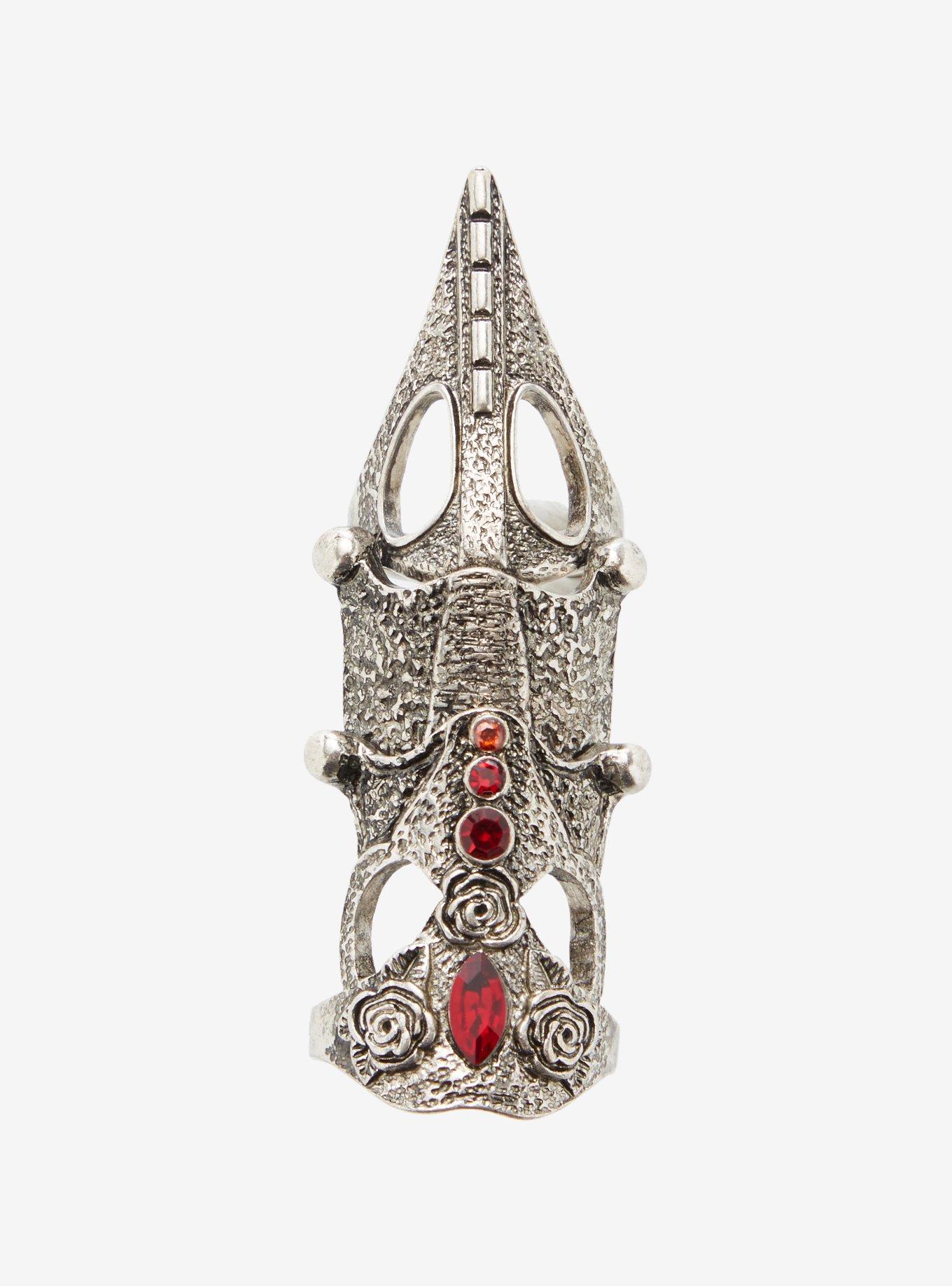 Cosmic Aura Raven Skull Armor Ring, , hi-res