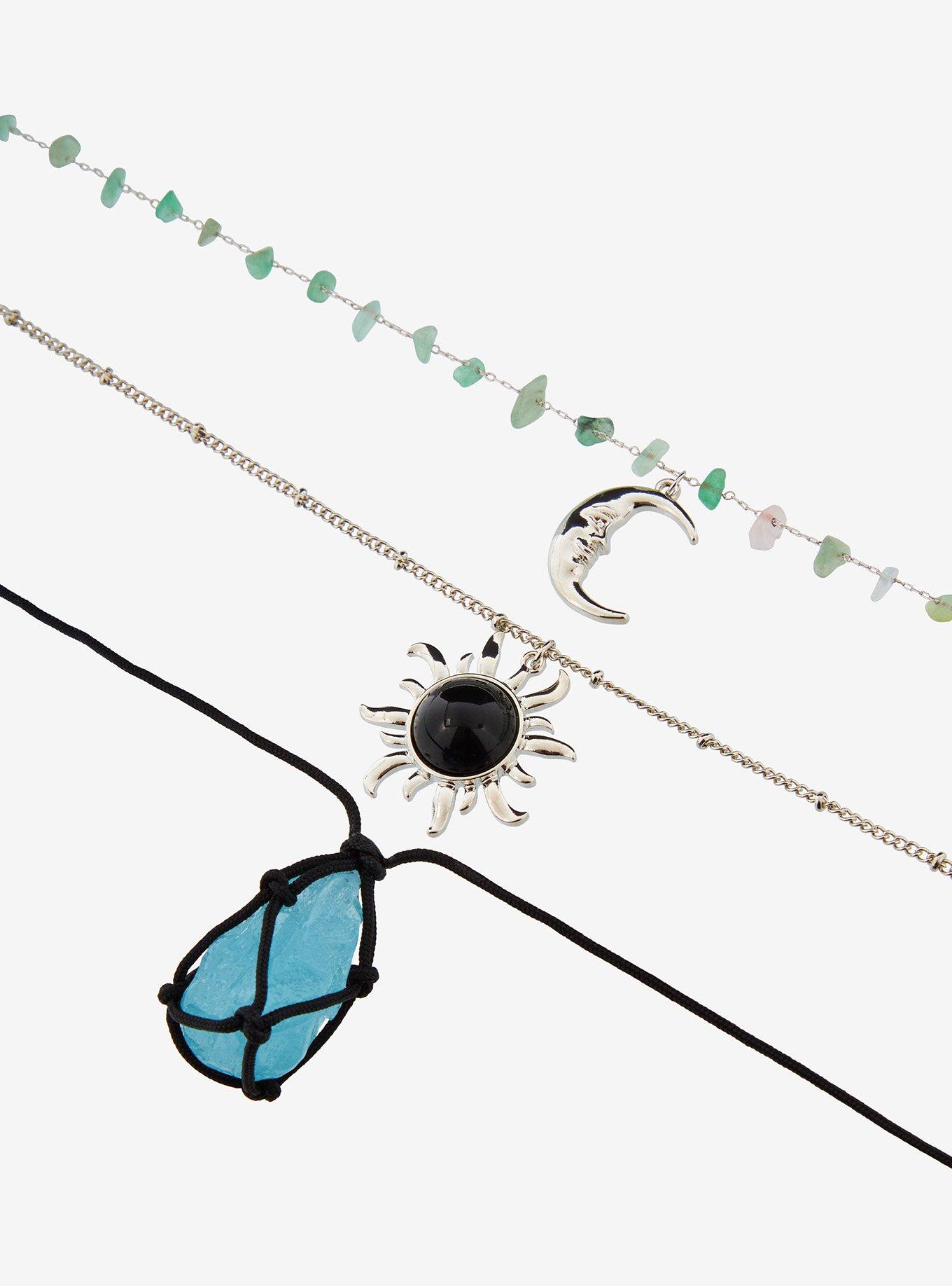 Thorn & Fable Celestial Crystal Necklace Set, , alternate