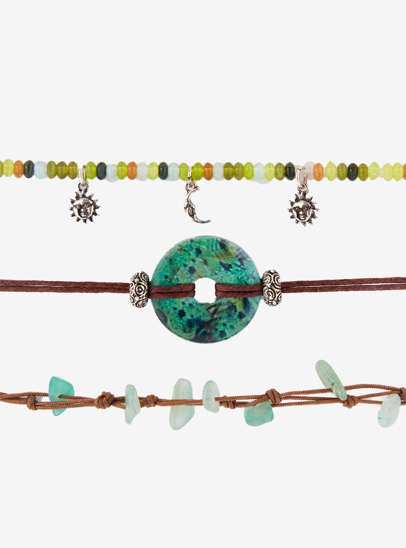 Thorn & Fable Celestial Crystal Stud Bracelet Set, , alternate