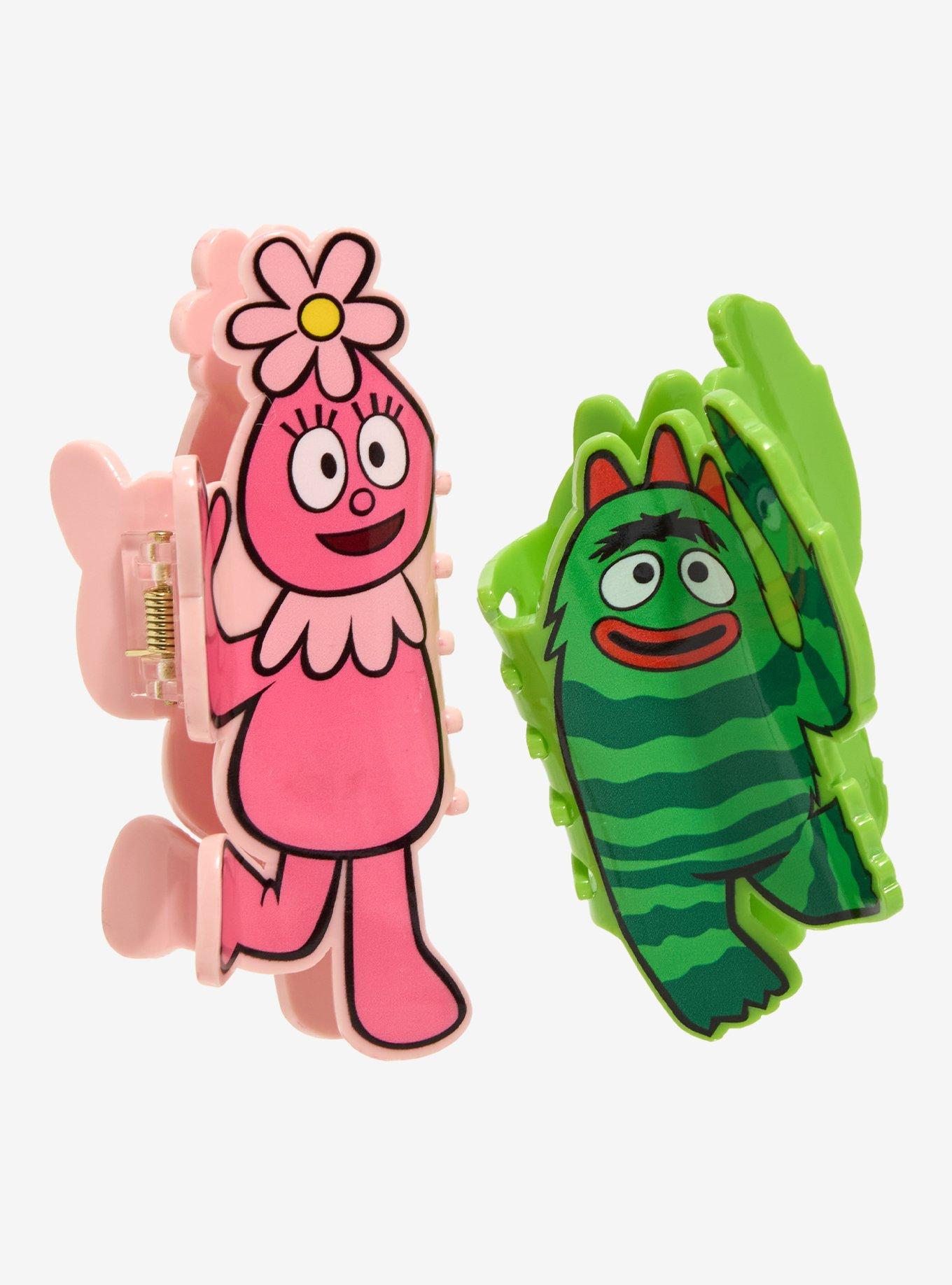 Yo Gabba Gabba! Brobee & Foofa Claw Hair Clip Set, , hi-res