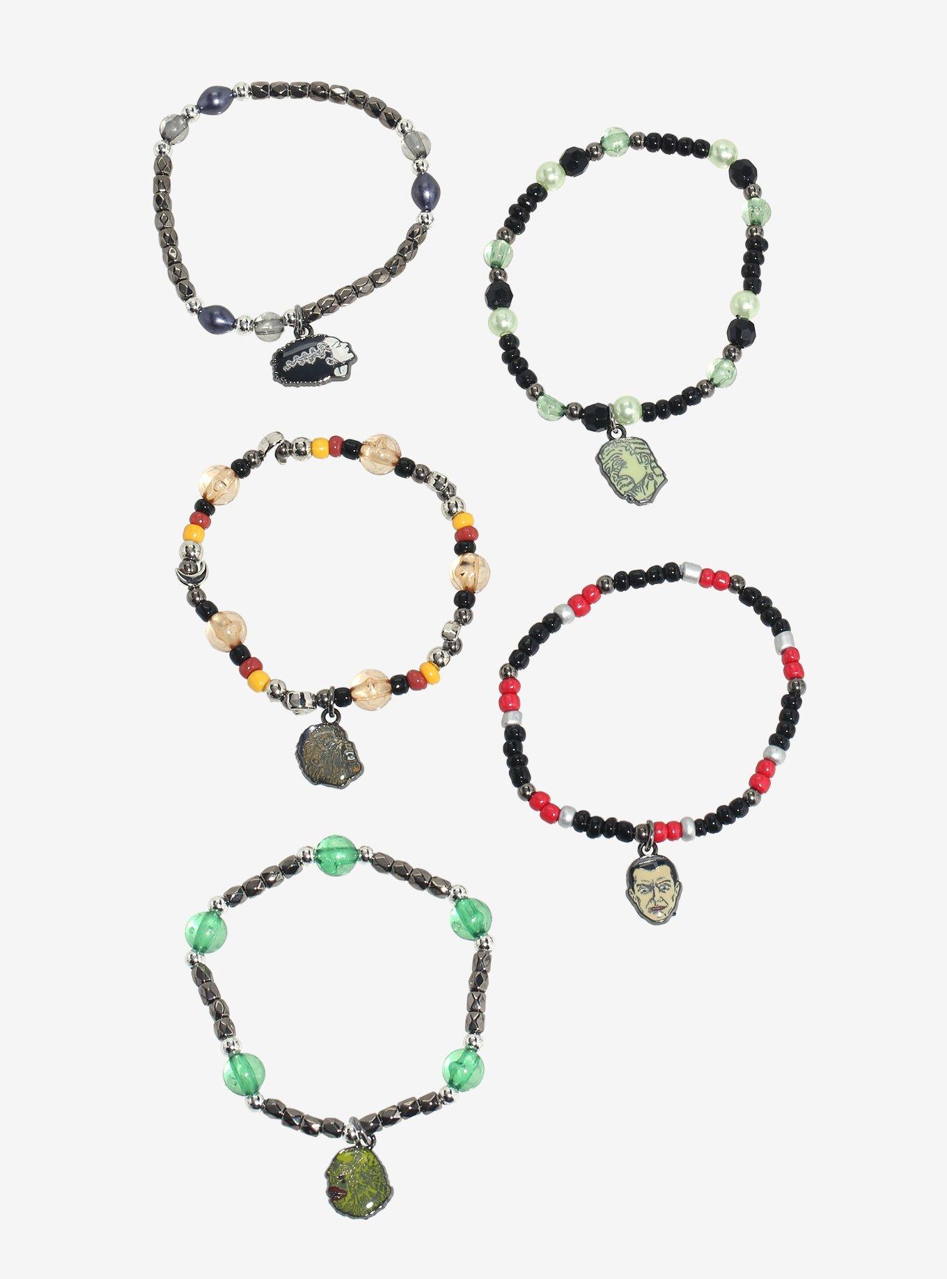 Universal Monsters Character Bead Bracelet Set, , hi-res