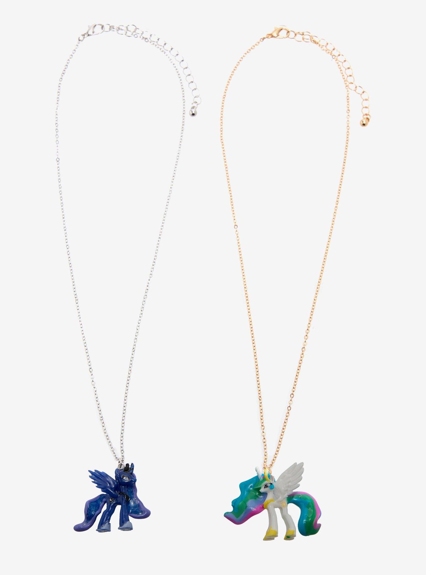 My Little Pony Luna & Celestia Best Friend Necklace Set, , hi-res