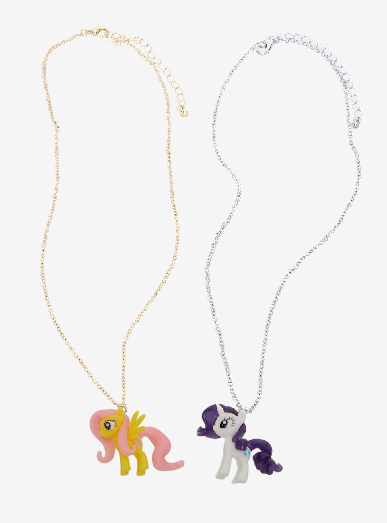 My Little Pony Fluttershy & Rarity Best Friend Necklace Set, , hi-res