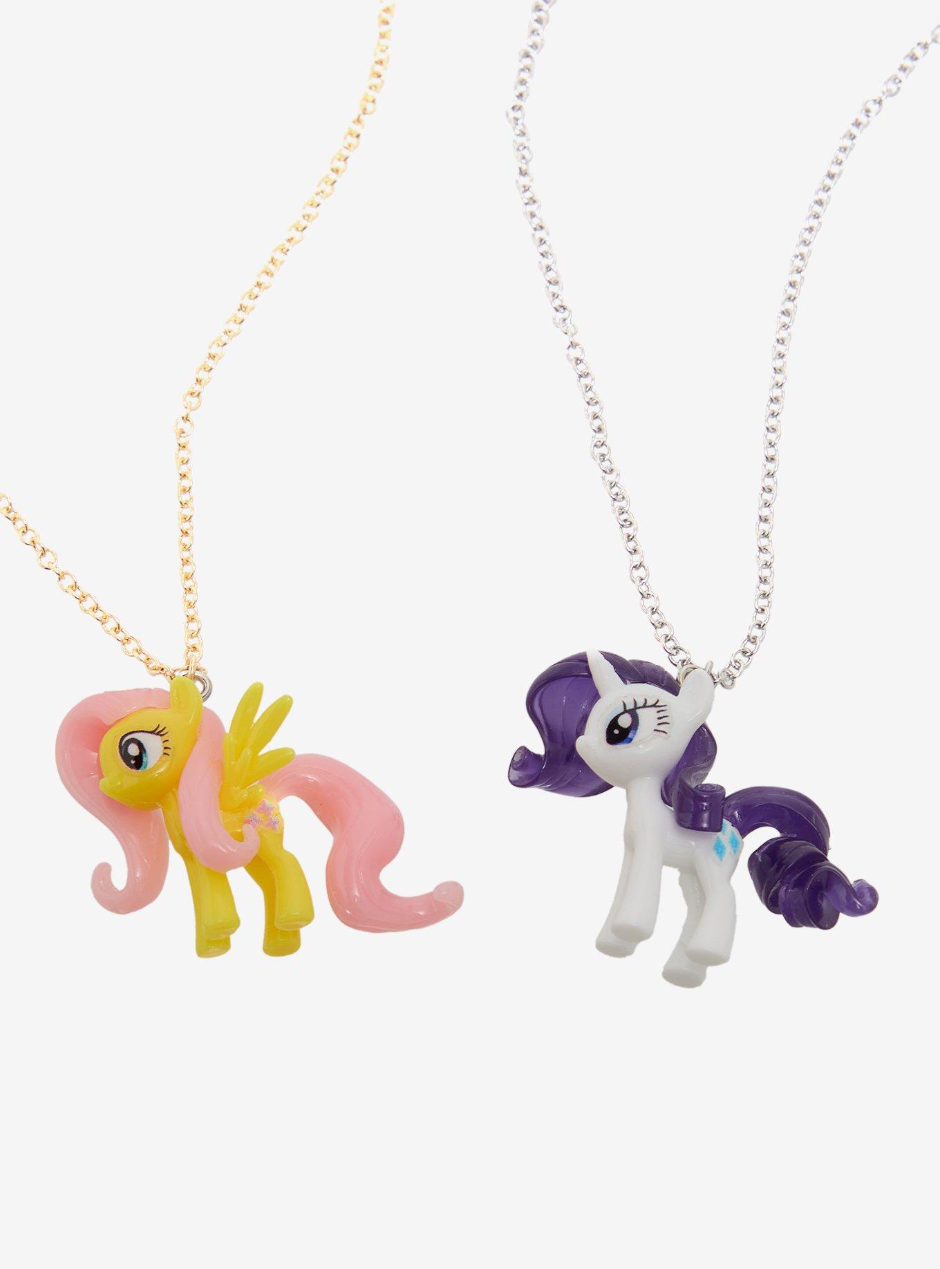My Little Pony Fluttershy & Rarity Best Friend Necklace Set, , alternate