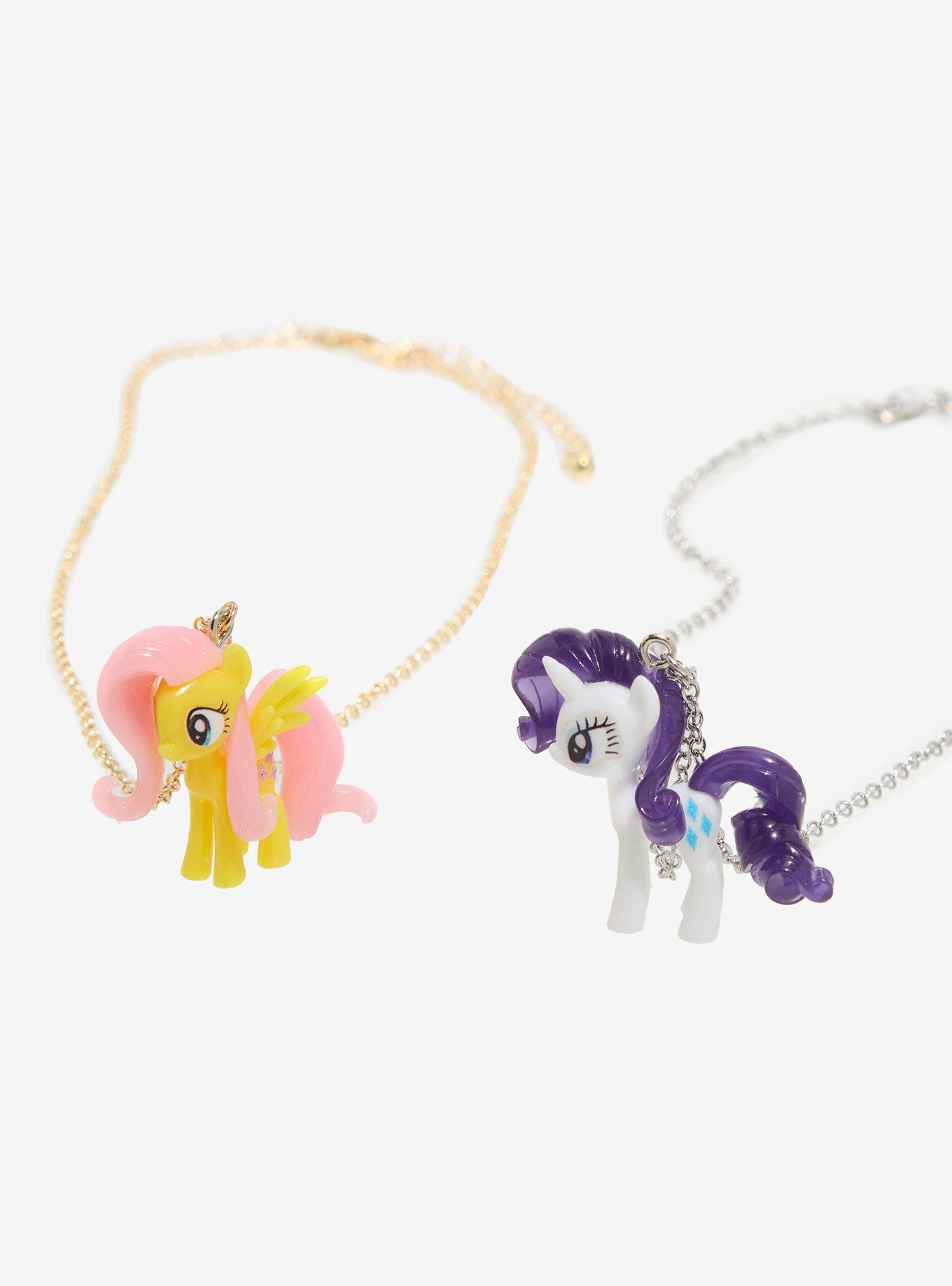 My Little Pony Fluttershy & Rarity Best Friend Necklace Set, , alternate