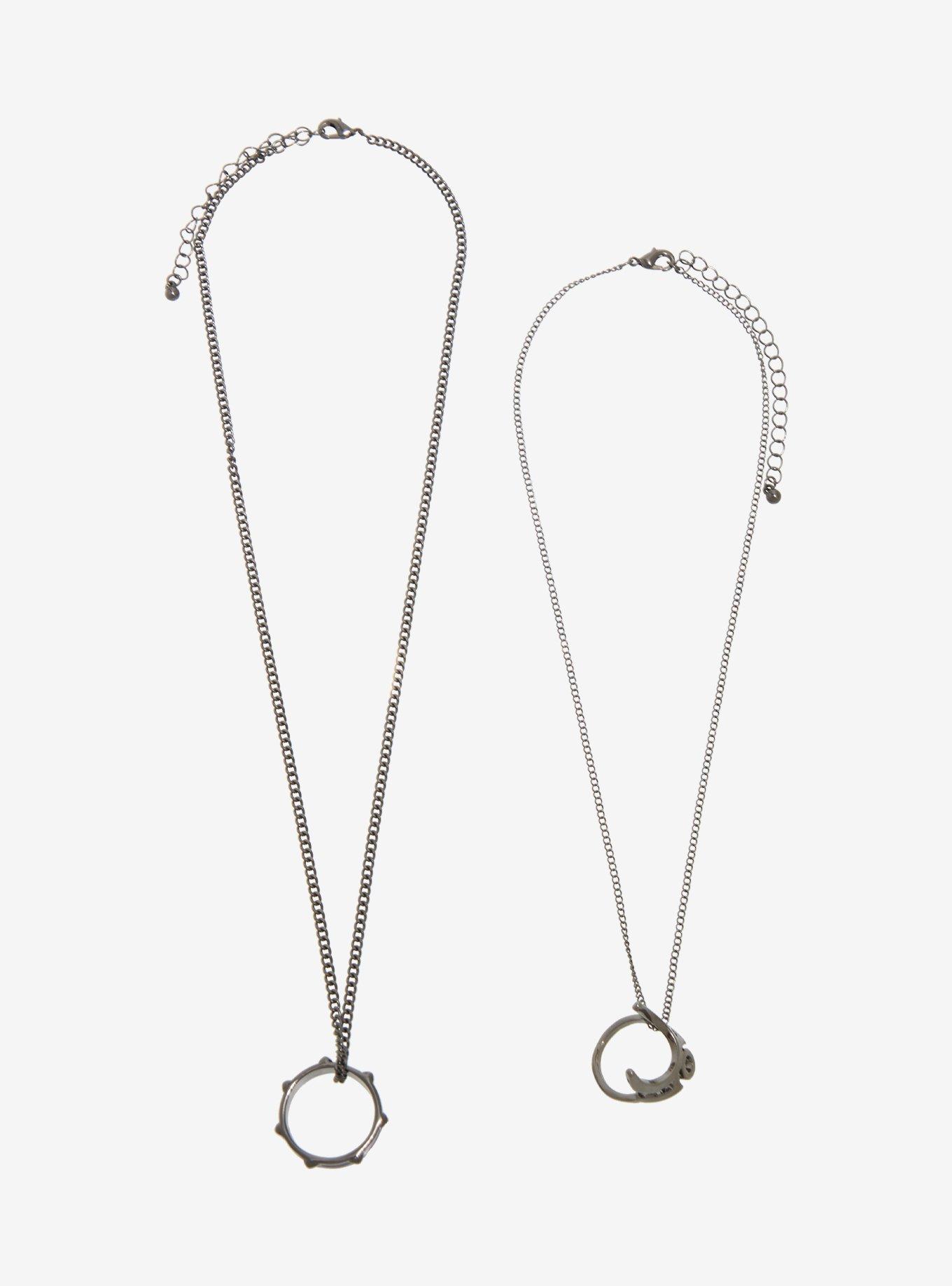 Marvel Black Panther & Storm Ring Best Friend Necklace Set, , hi-res