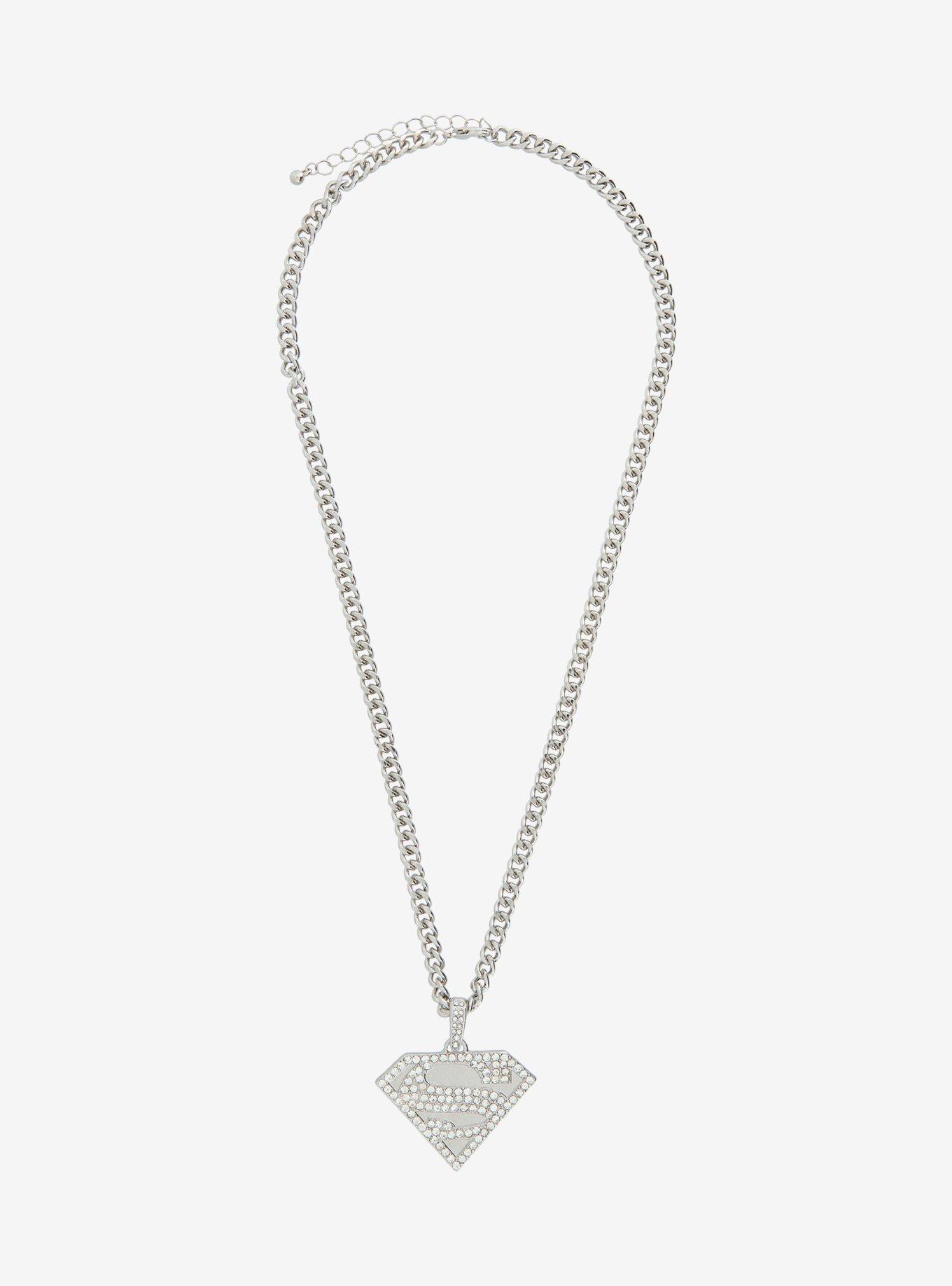 DC Comics Superman Logo Bling Necklace, , hi-res