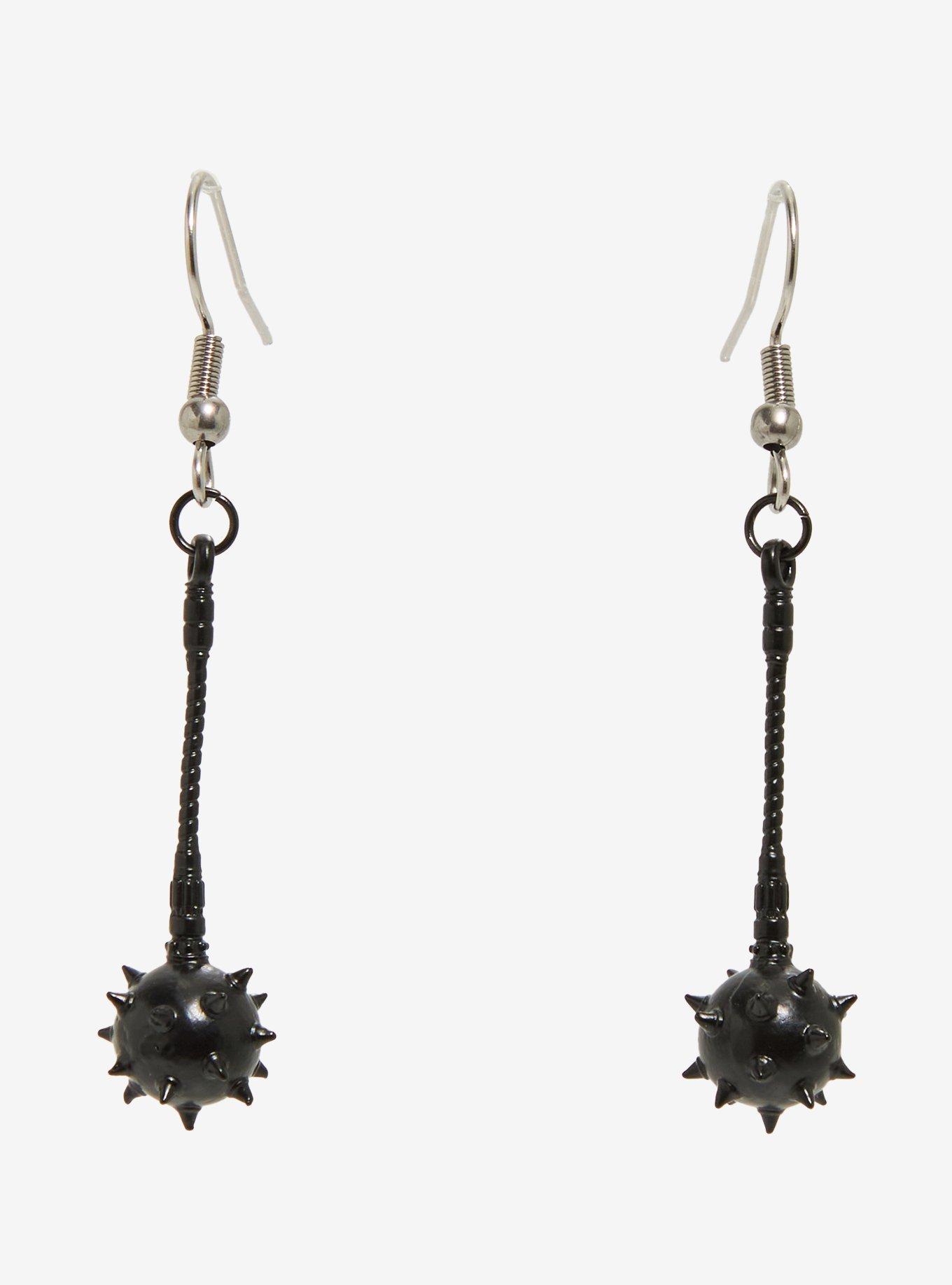 DC Comics Superman Hawkgirl Mace Drop Earrings, , hi-res