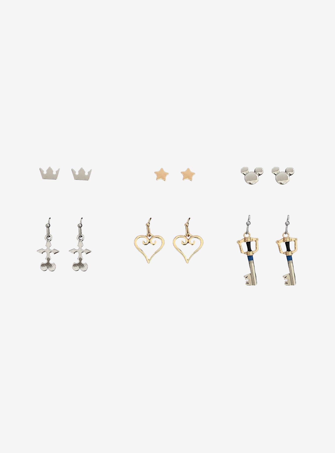 Her Universe Disney Kingdom Hearts Icons Earring Set, , alternate