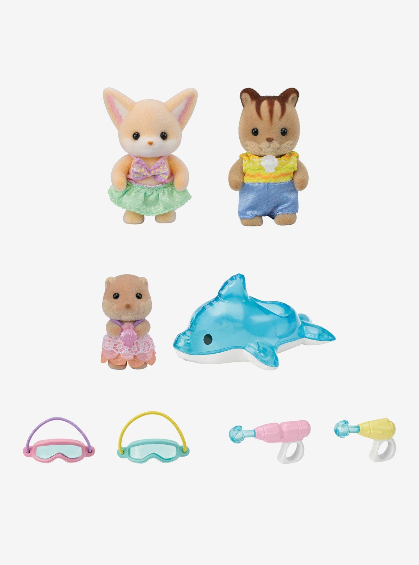 Calico Critters Nursery Friends Pool Fun Trio Figure Set, , hi-res