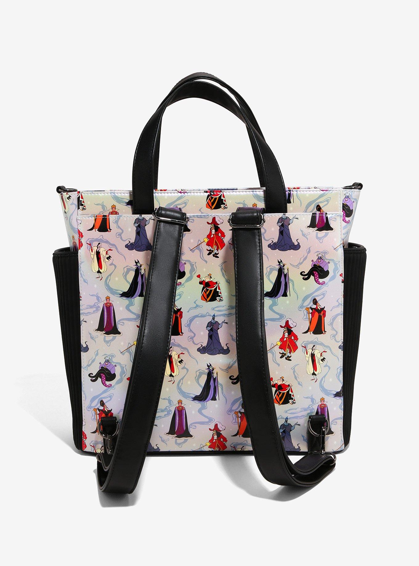 Loungefly Disney Villains Iridescent Convertible Tote Bag, , hi-res