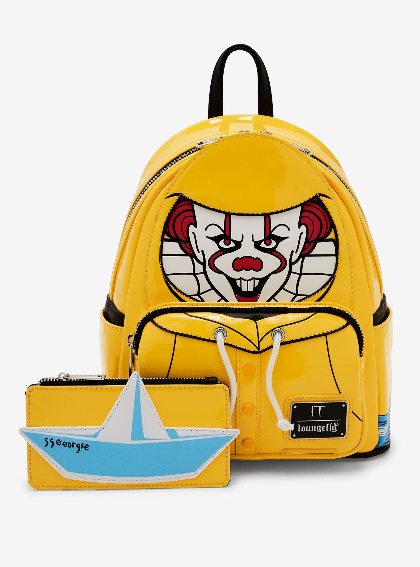 Loungefly IT Pennywise Georgie's Raincoat Glow-In-The-Dark Mini Backpack, , alternate